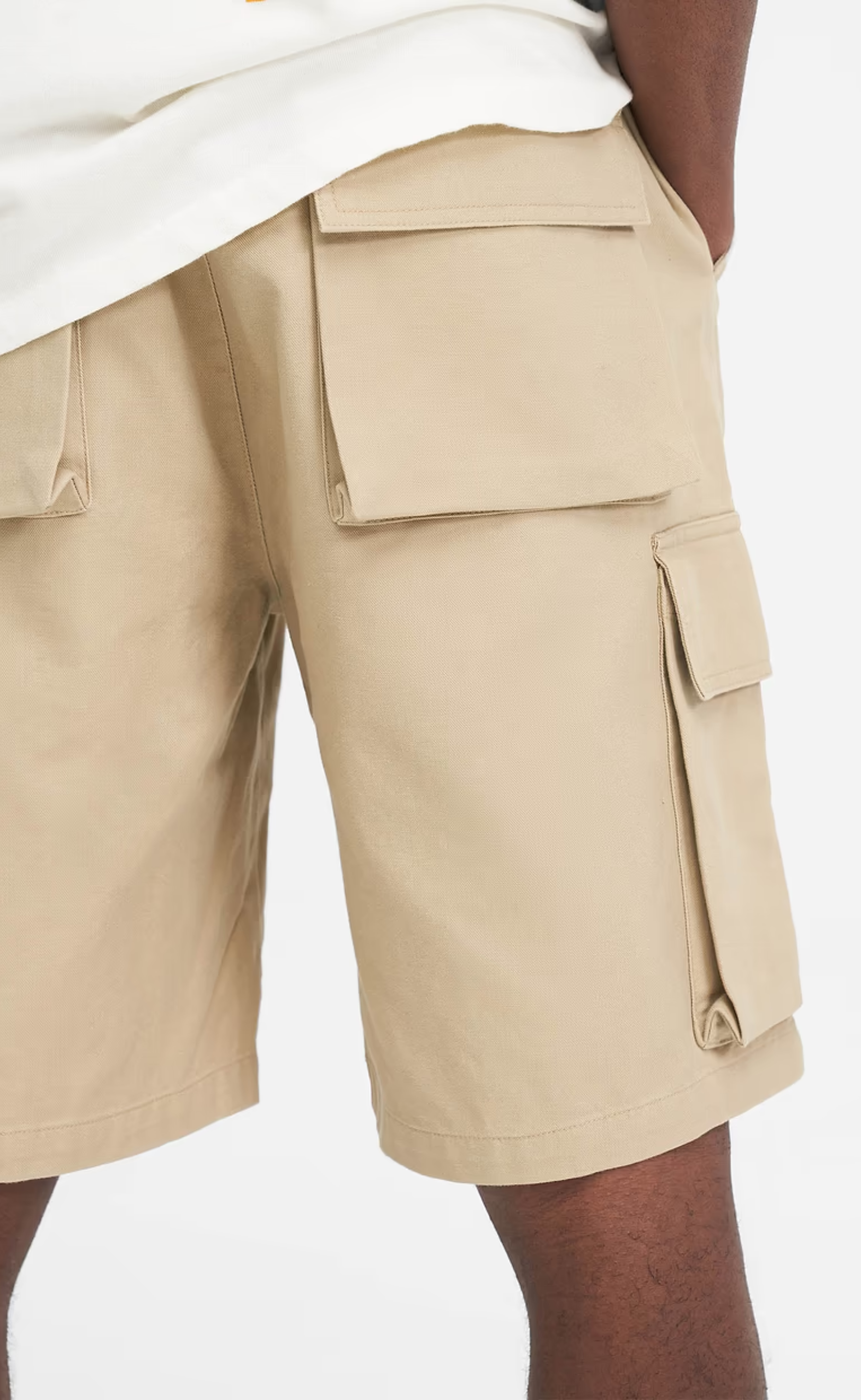 BAGGY COTTON CARGO SANDSTONE SHORT