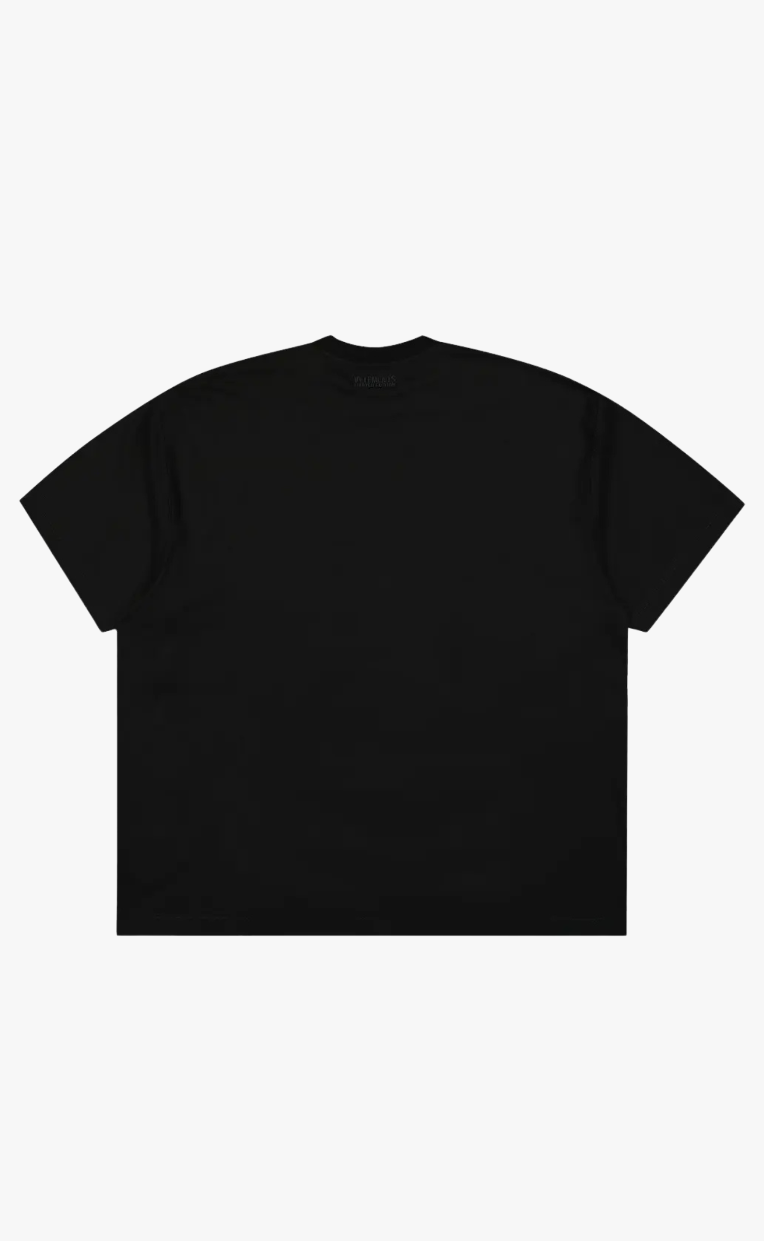 OVAL LOGO OVERSIZED BLACK WHITE T-SHIRT