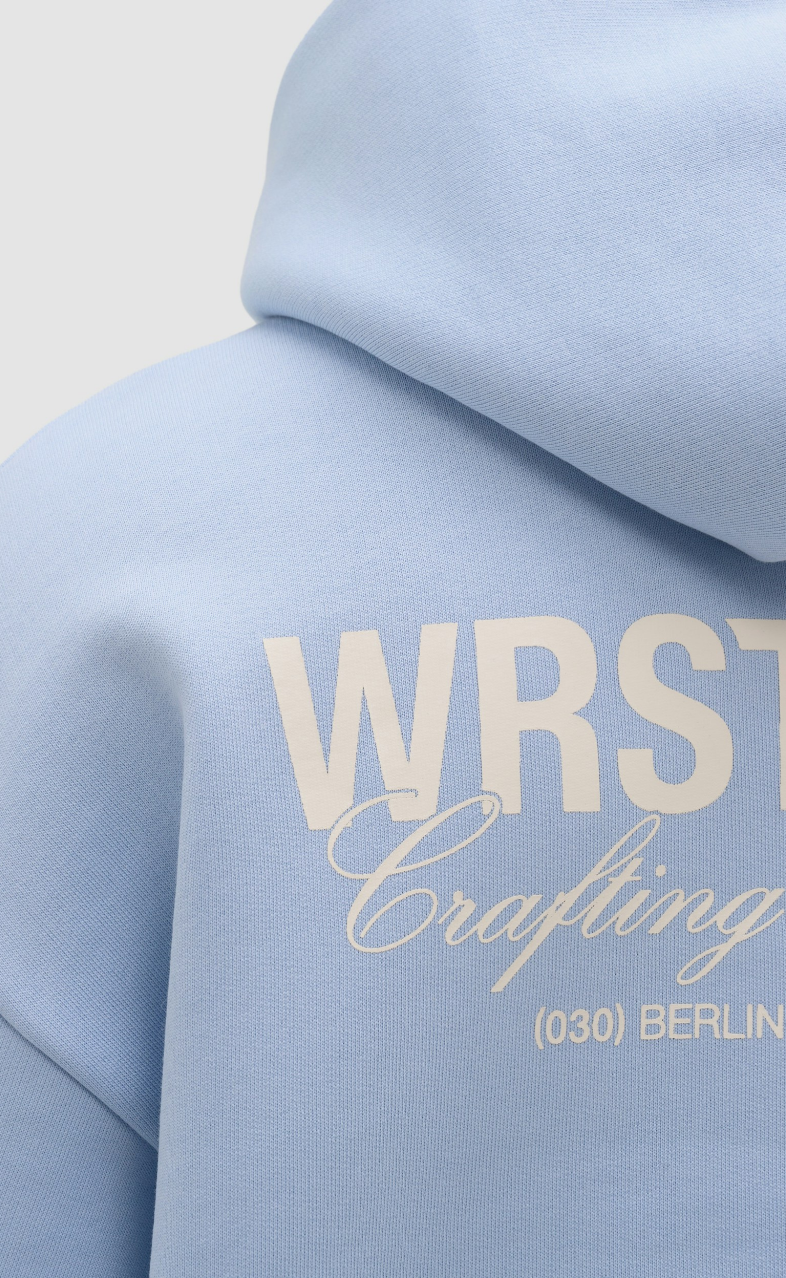 STUDIO V13 CHAMBRAY BLUE HOODIE
