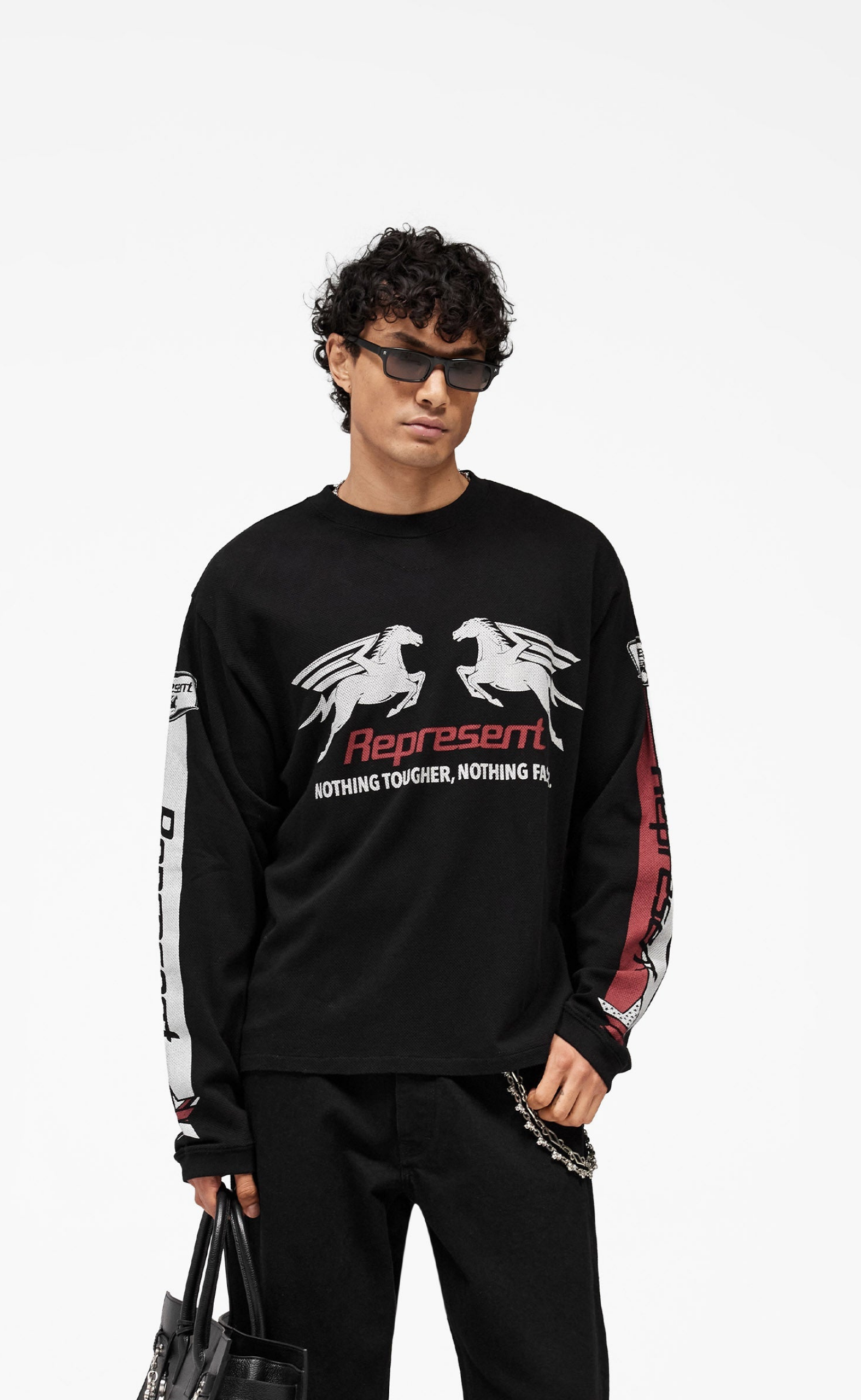 MESH PEGASUS JET BLACK LONGSLEEVE
