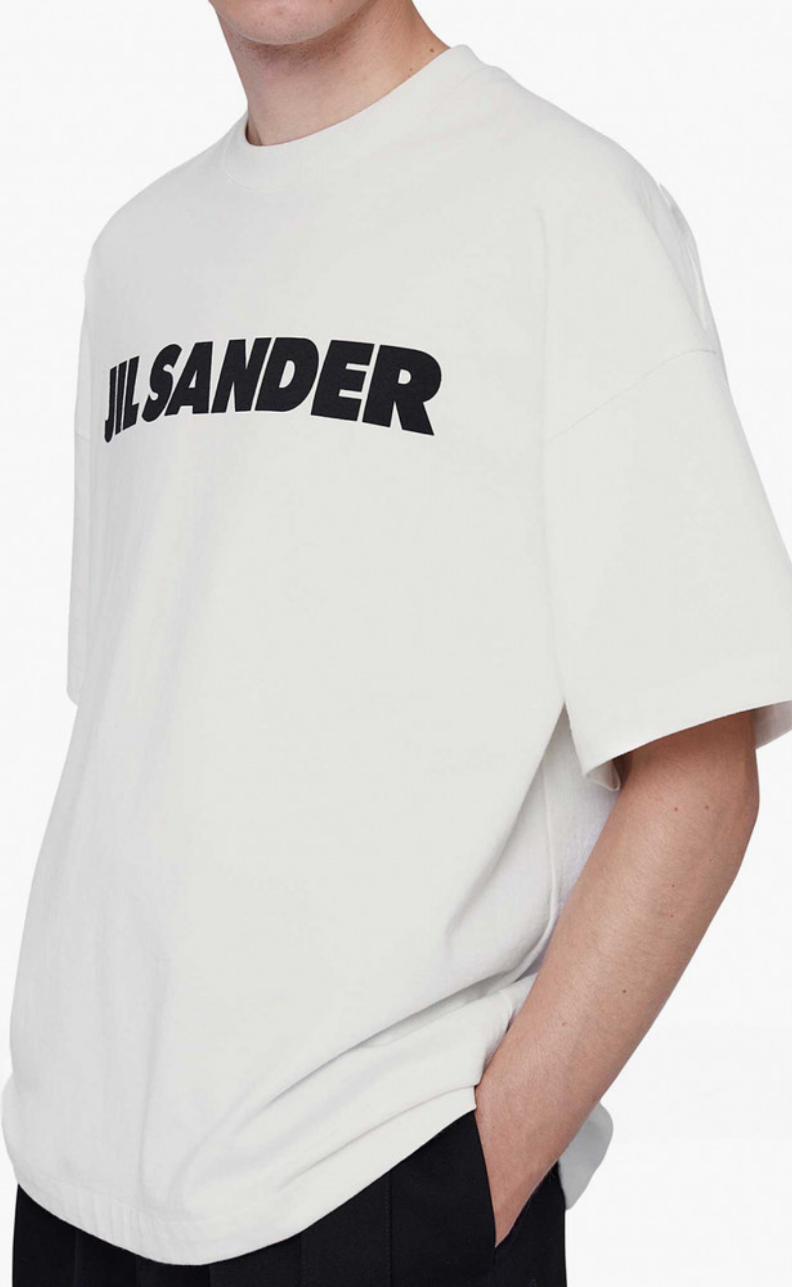 LOGO PRINT BOXY PORCELAIN T-SHIRT