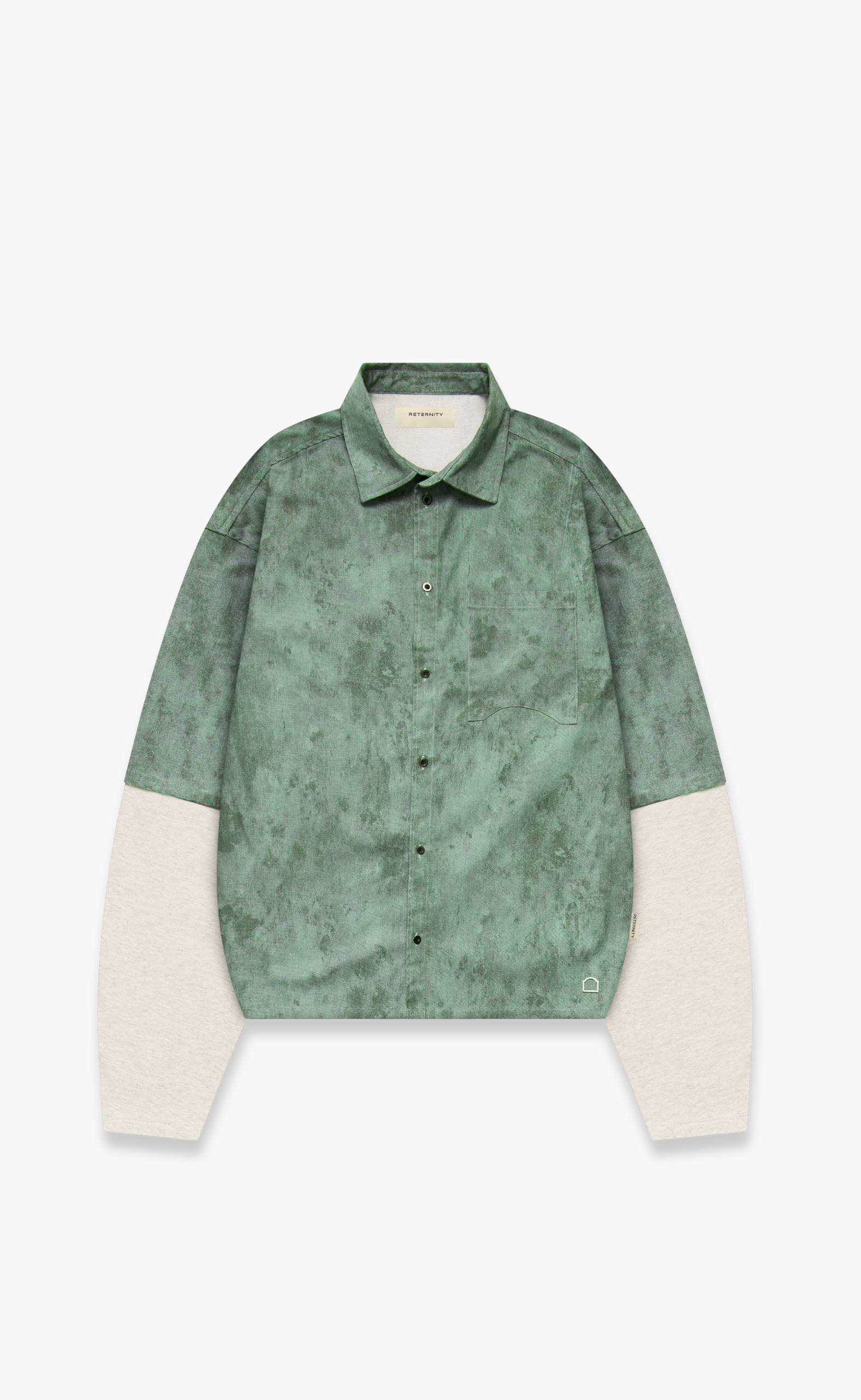 DELIRIA BUTTON GREEN SHIRT