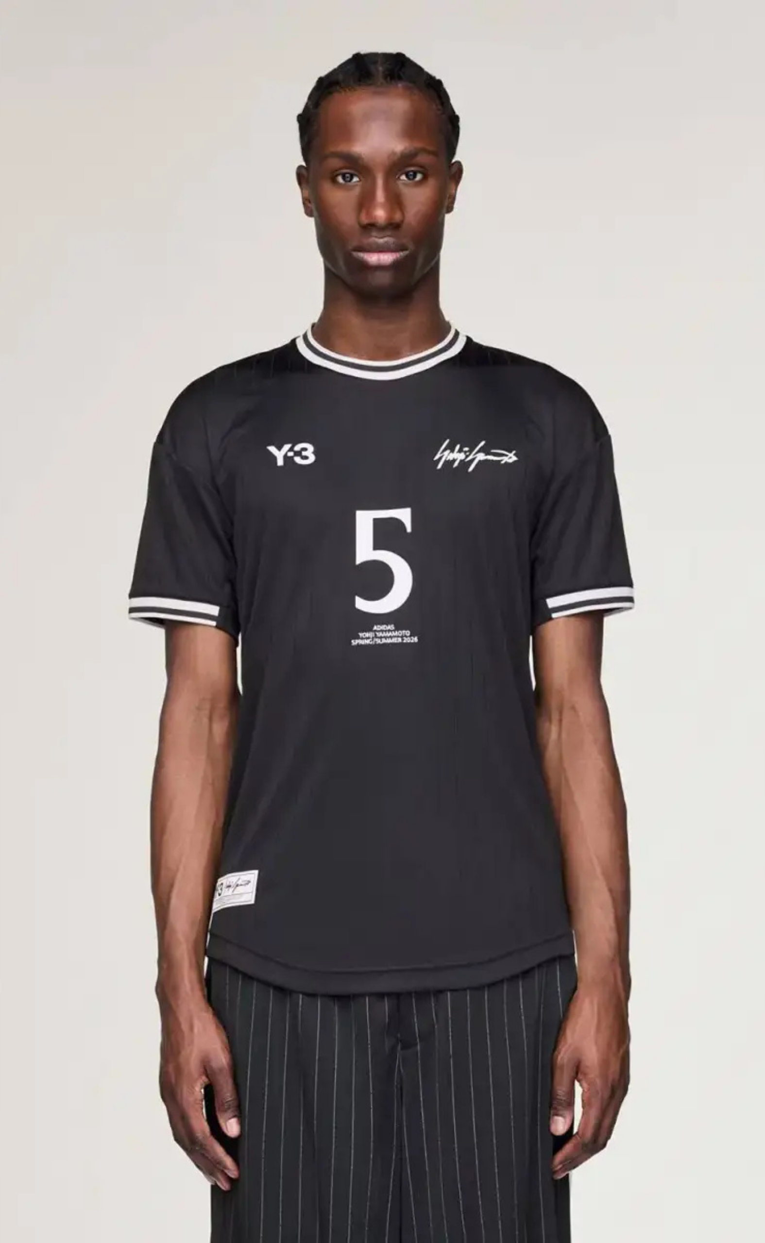 Y-3 BELLINGHAM FOOTBALL BLACK T-SHIRT