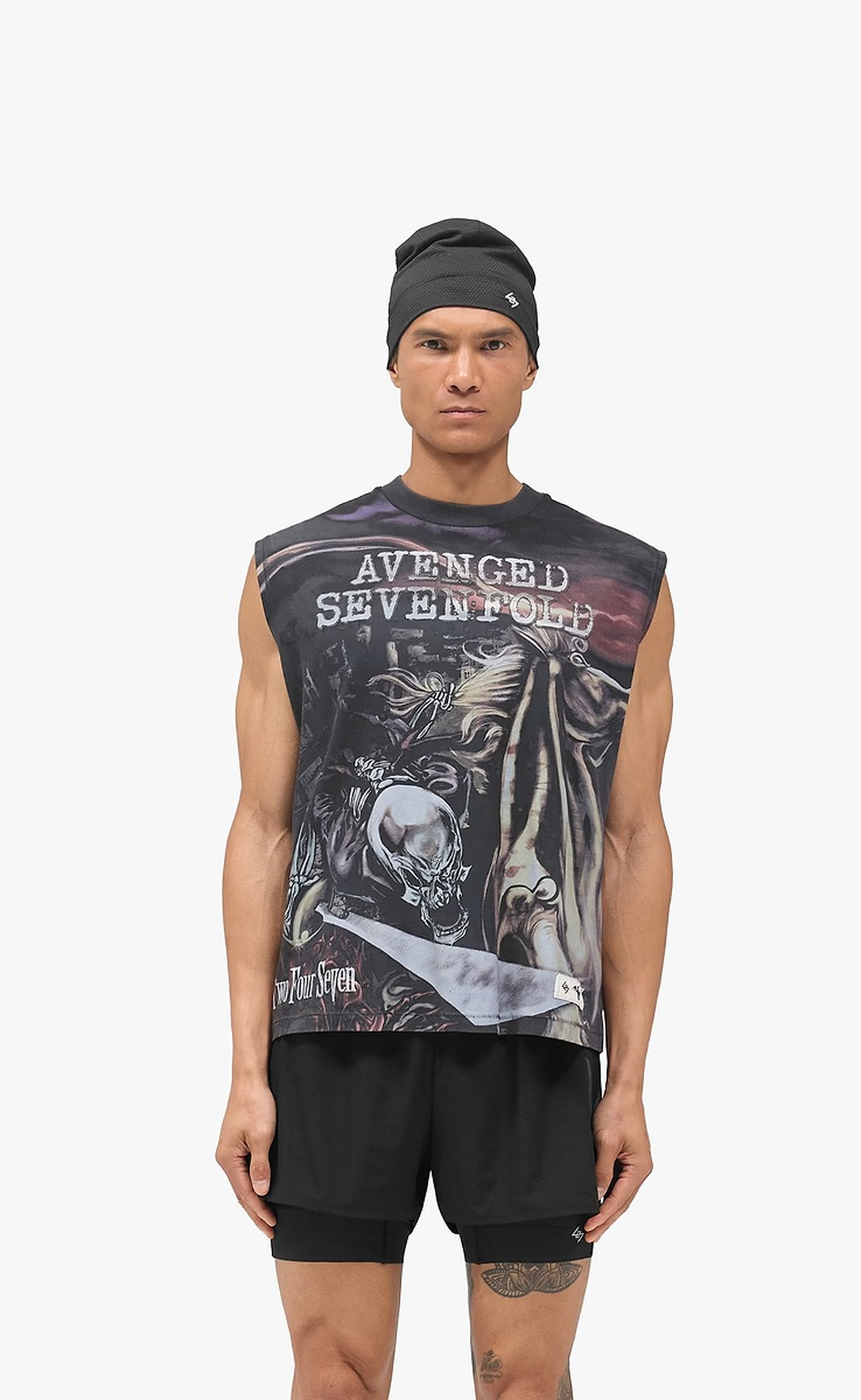 247 AVENGED SEVENFOLD CITY OF EVIL AGED BLACK TANK TOP
