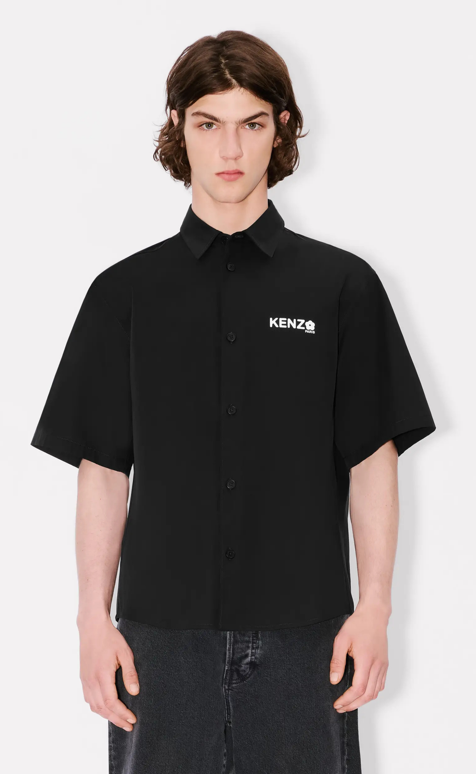 BOKE FLOWER 2.0 SHORT SLEEVE BLACK SHIRT
