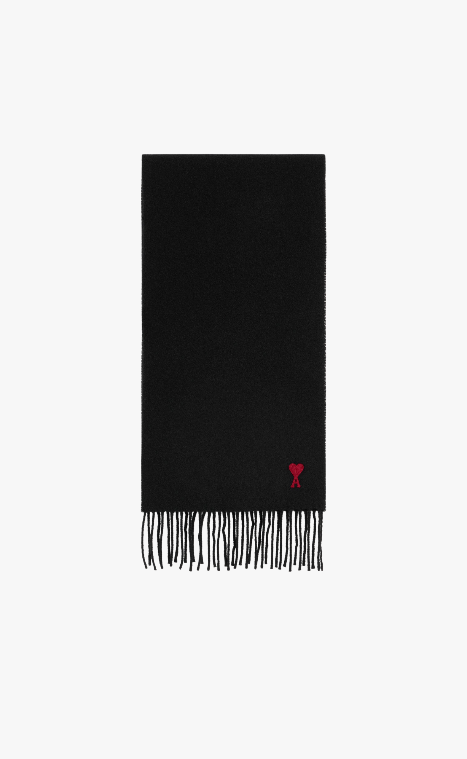 AMI DE COEUR WOOL BLACK SCARF