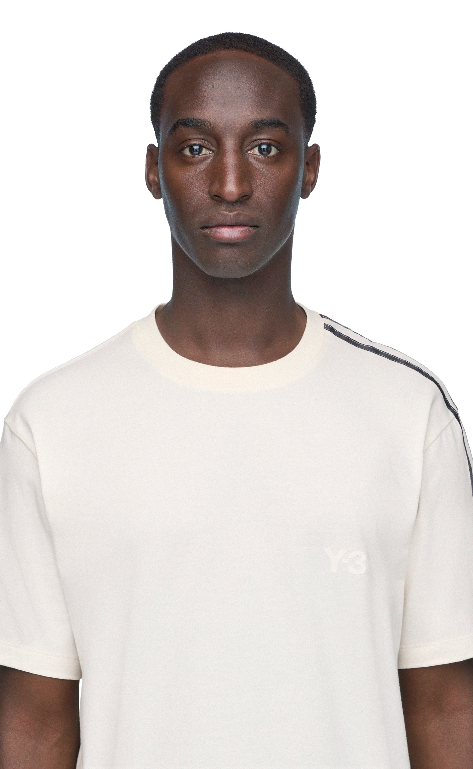 Y-3 GRADIENT STRIPES WHITE T-SHIRT
