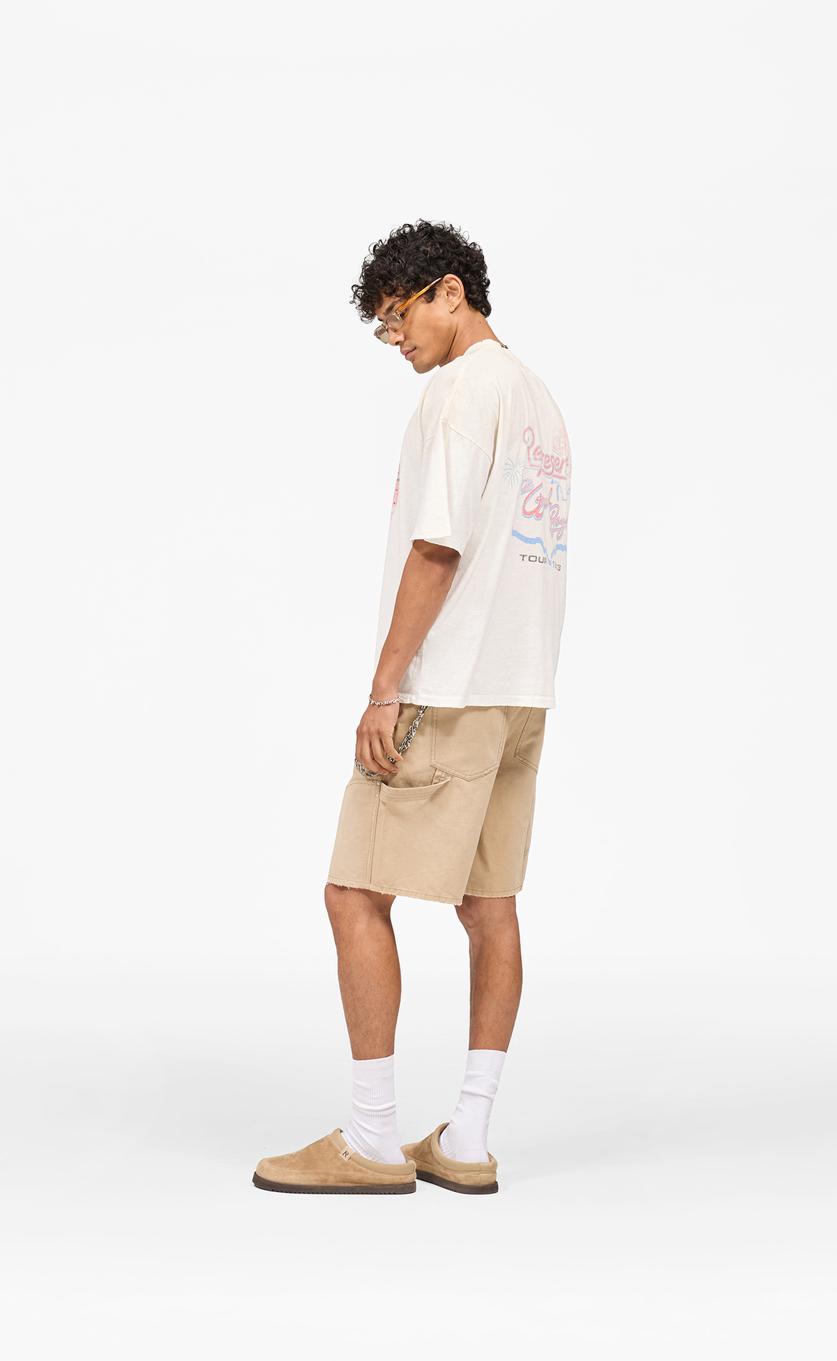 BEACH BOYS X REPRESENT TOUR WASHED ECRU T-SHIRT