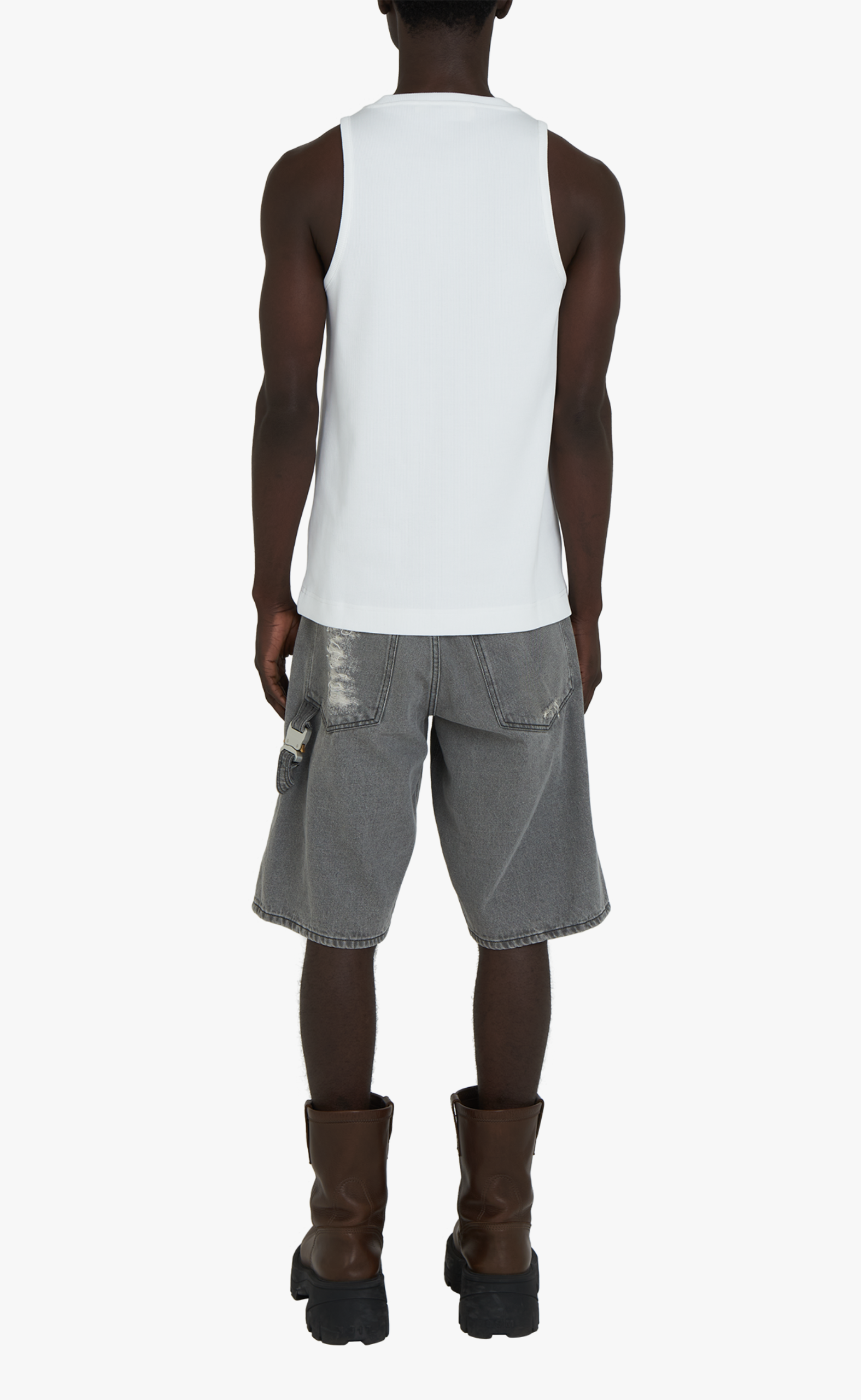 ESSENTIALS WHITE TANK TOP