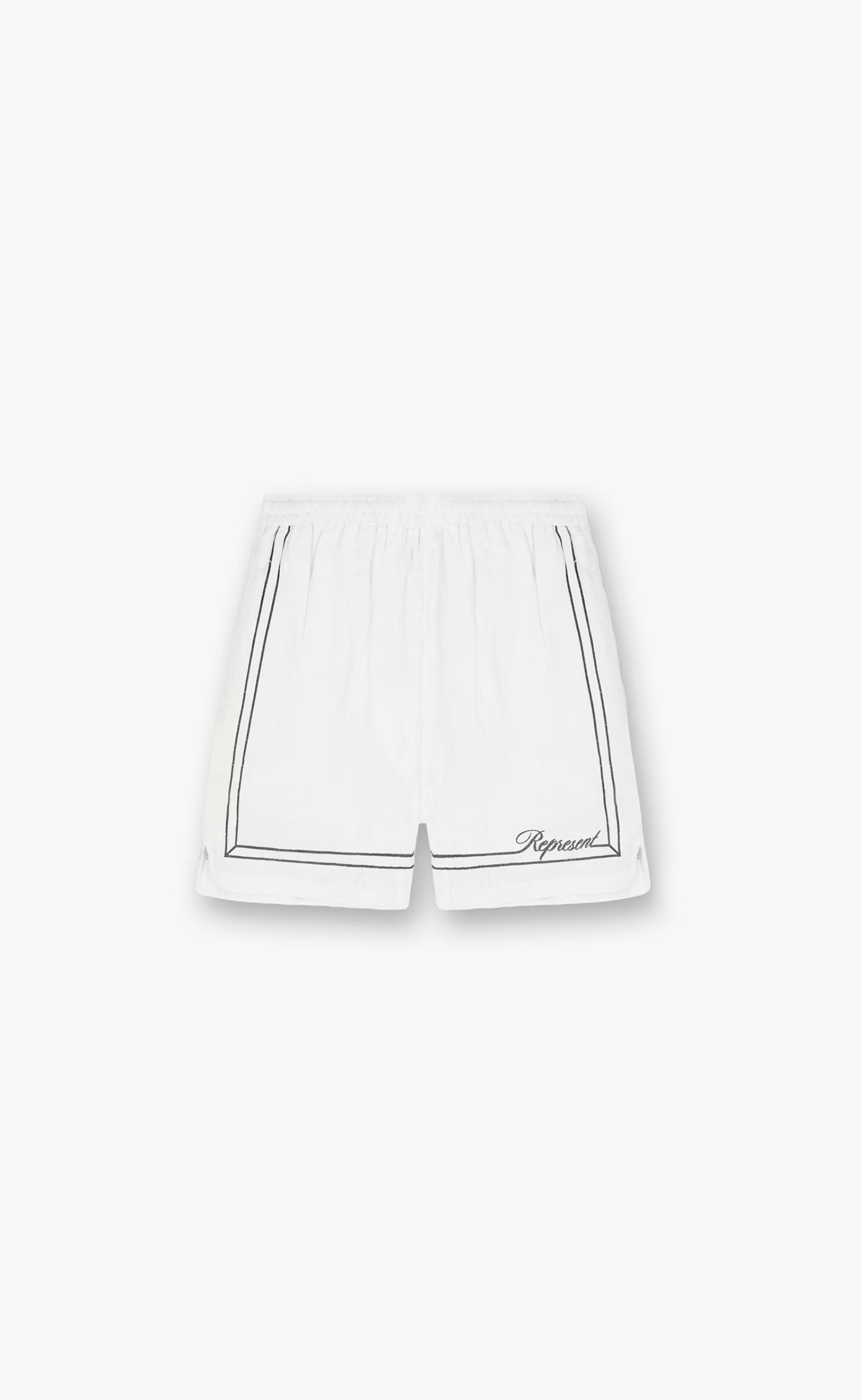 BORDER WHISPER WHITE SHORTS