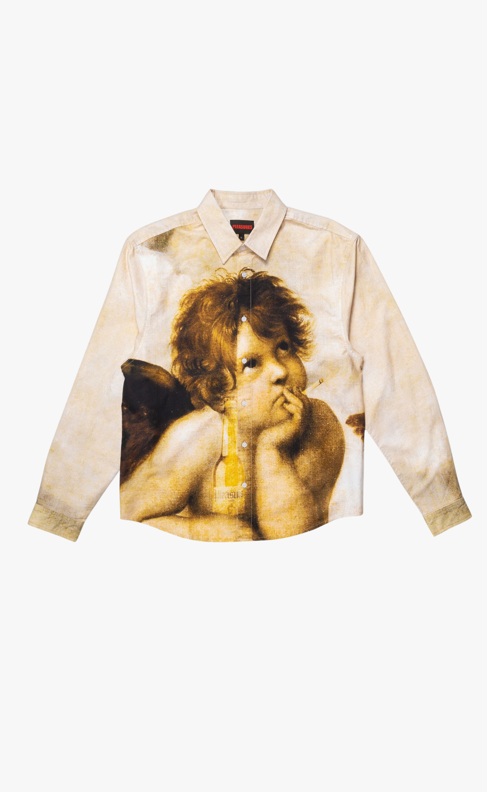 CHERUB BUTTON UP MULTI SHIRT