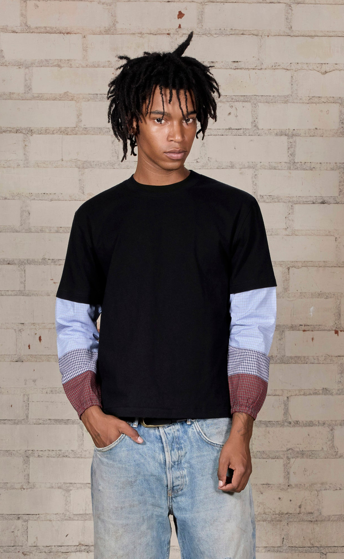 TARTAN HEAVYWEIGHT BLACK LONGSLEEVE