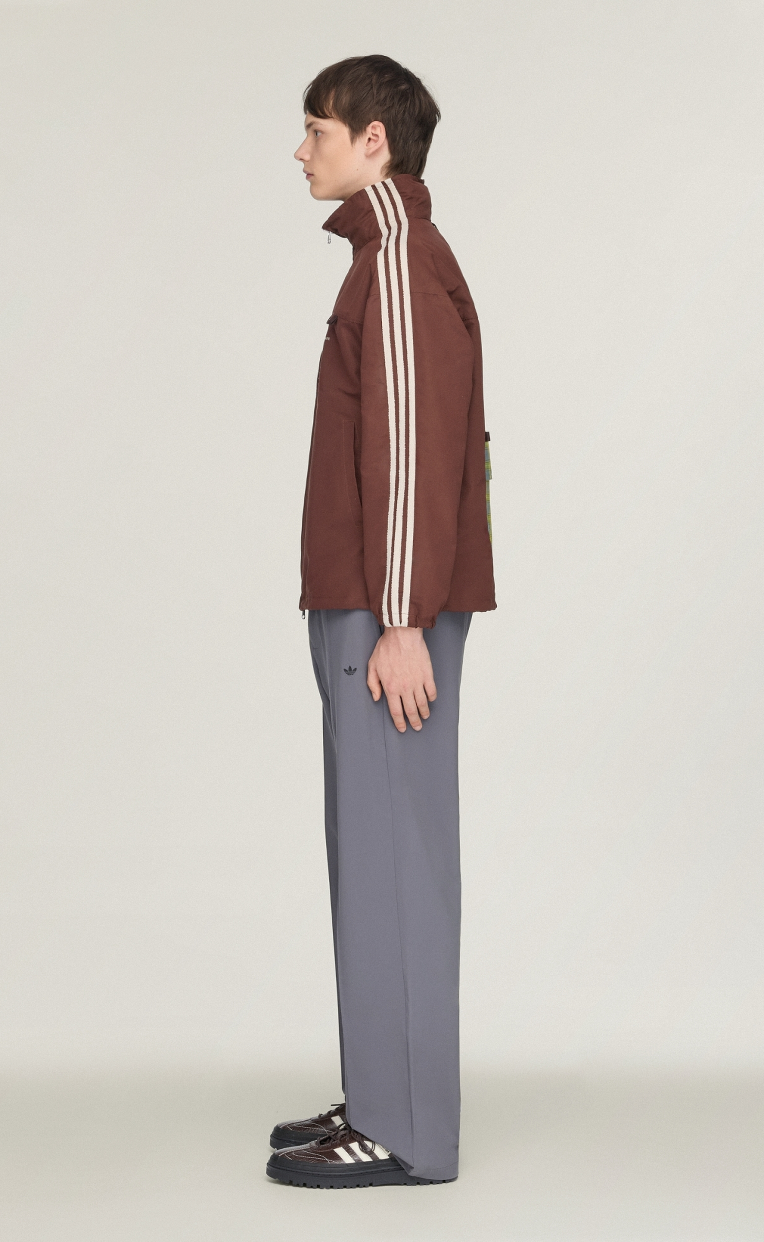 SONG FOR THE MUTE 007 TRACK TOP BROWN JACKET