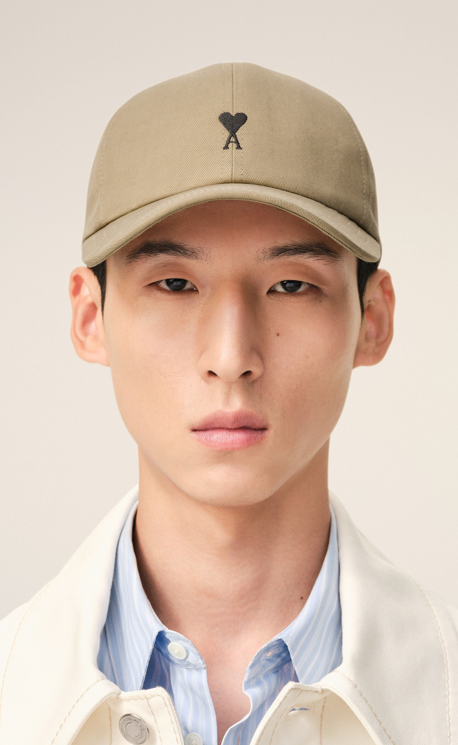 AMI DE COEUR EMBROIDERY TAUPE HAT