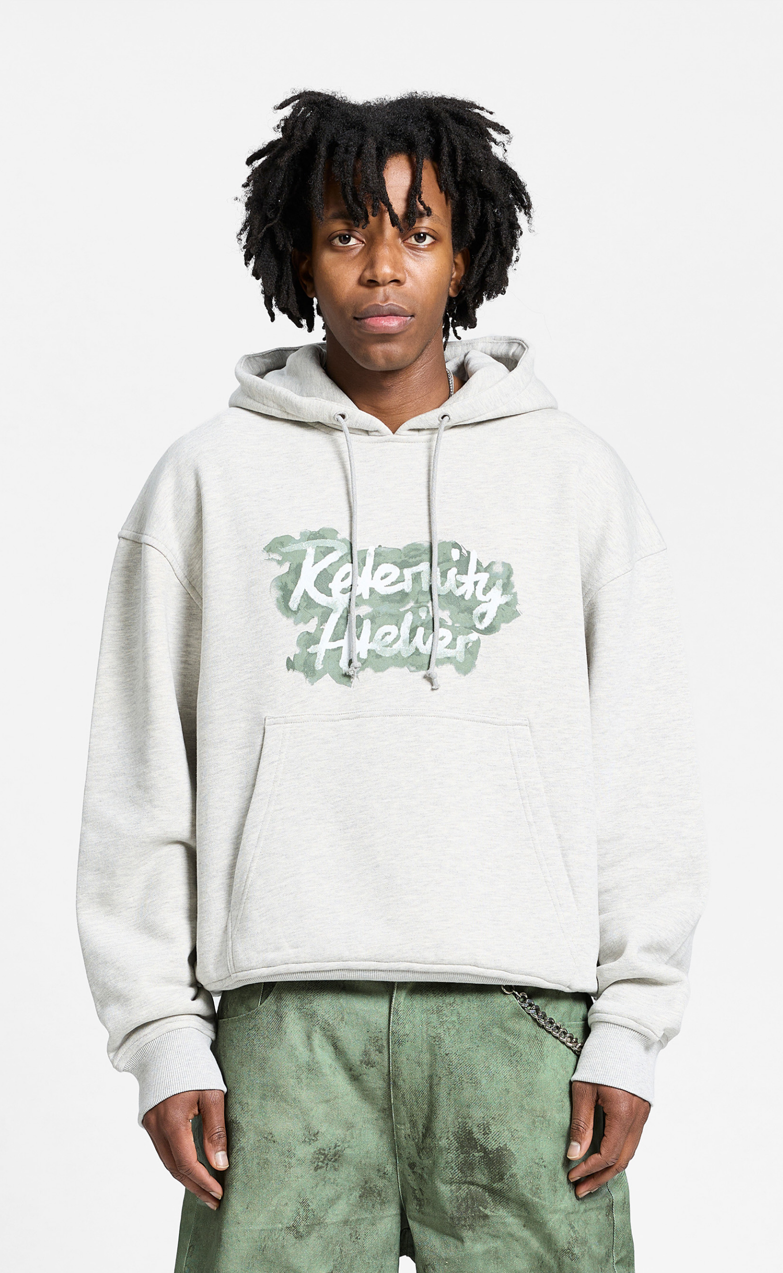 LE VERNIS MELANGE GREY HOODIE