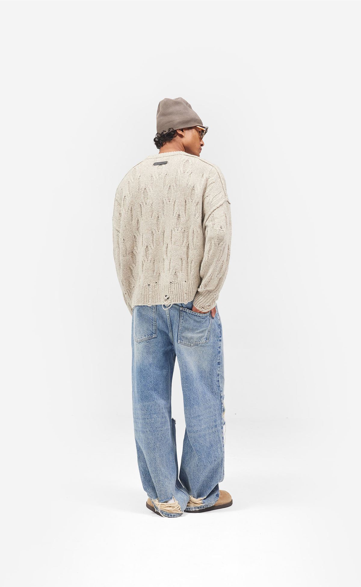 R3 BAGGY MOSS BLUE JEANS