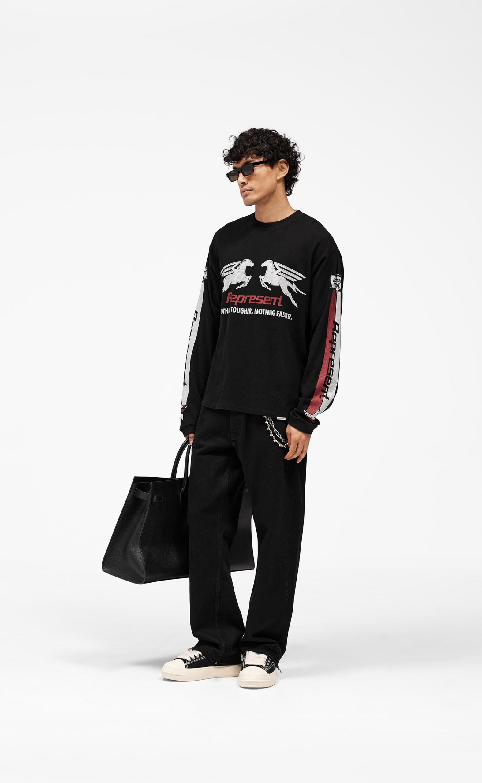 MESH PEGASUS JET BLACK LONGSLEEVE