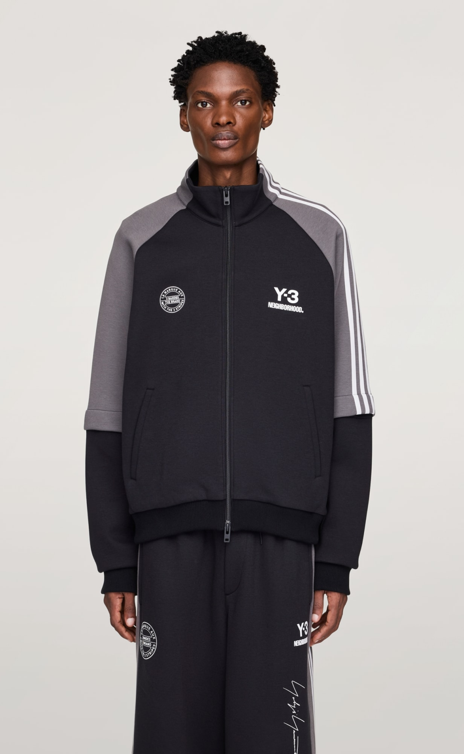 Y-3 NBHD TRACK TOP BLACK HOODIE