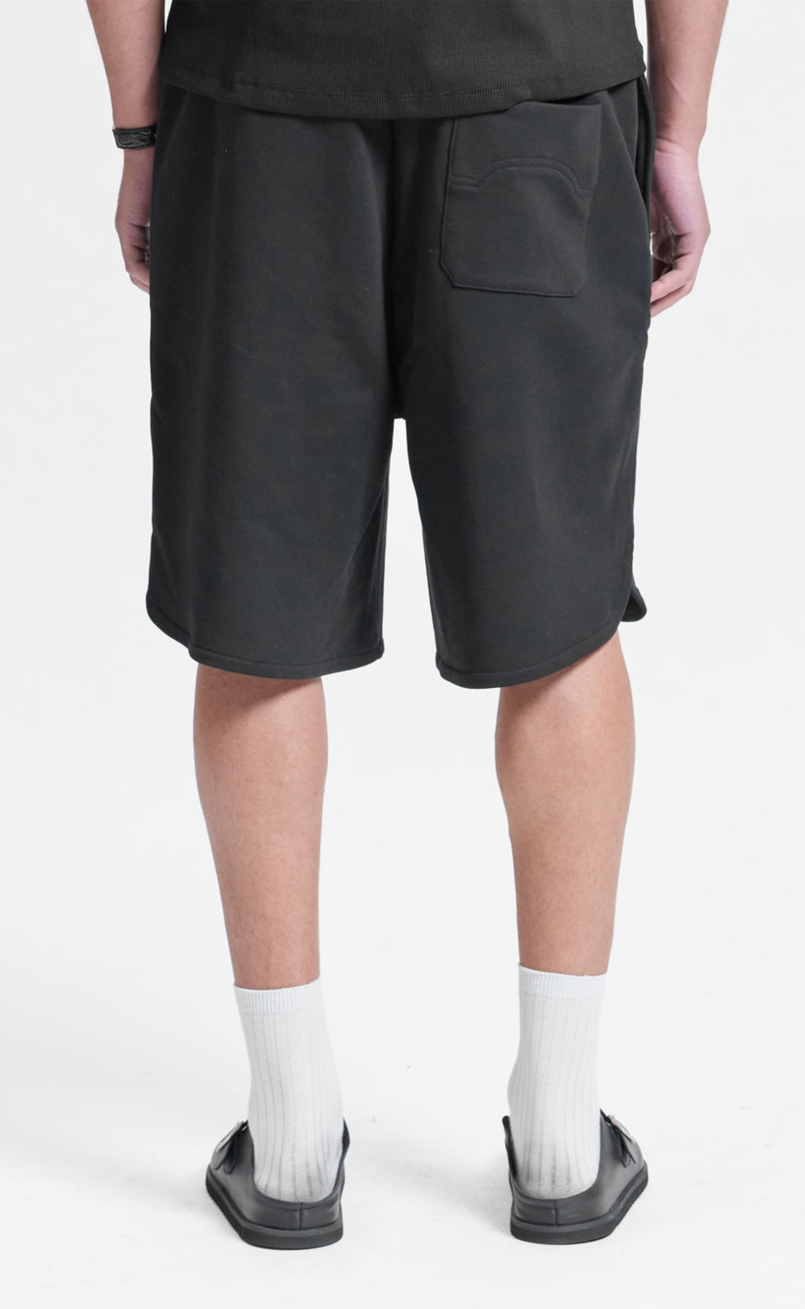 NOTRE DAME COTTON BLACK SHORTS