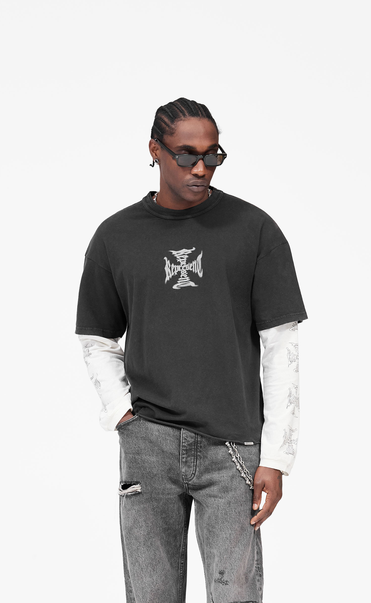 MH FADED BLACK LONGSLEEVE