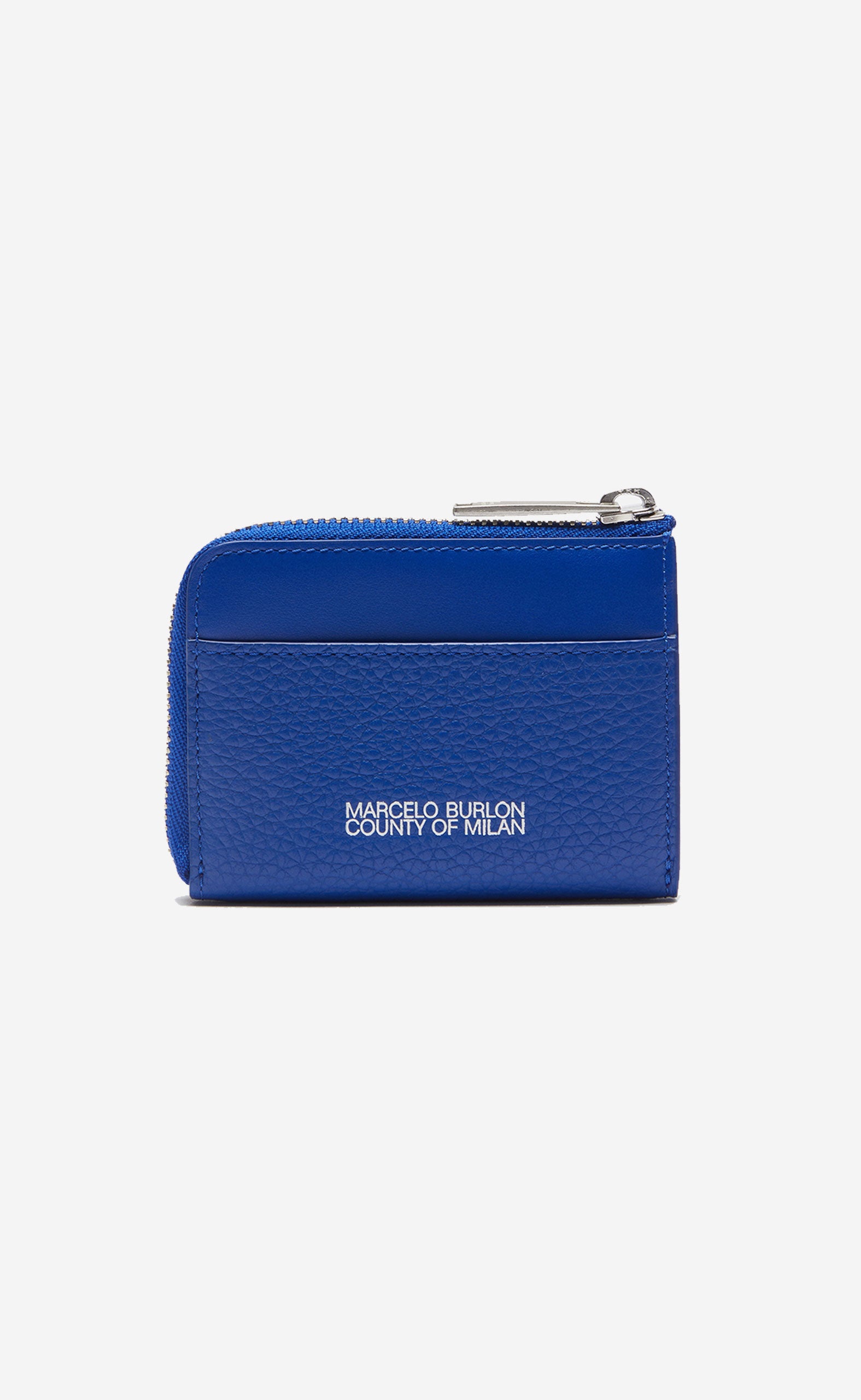 SMALL ZIP WALLET BLUE - WHITE
