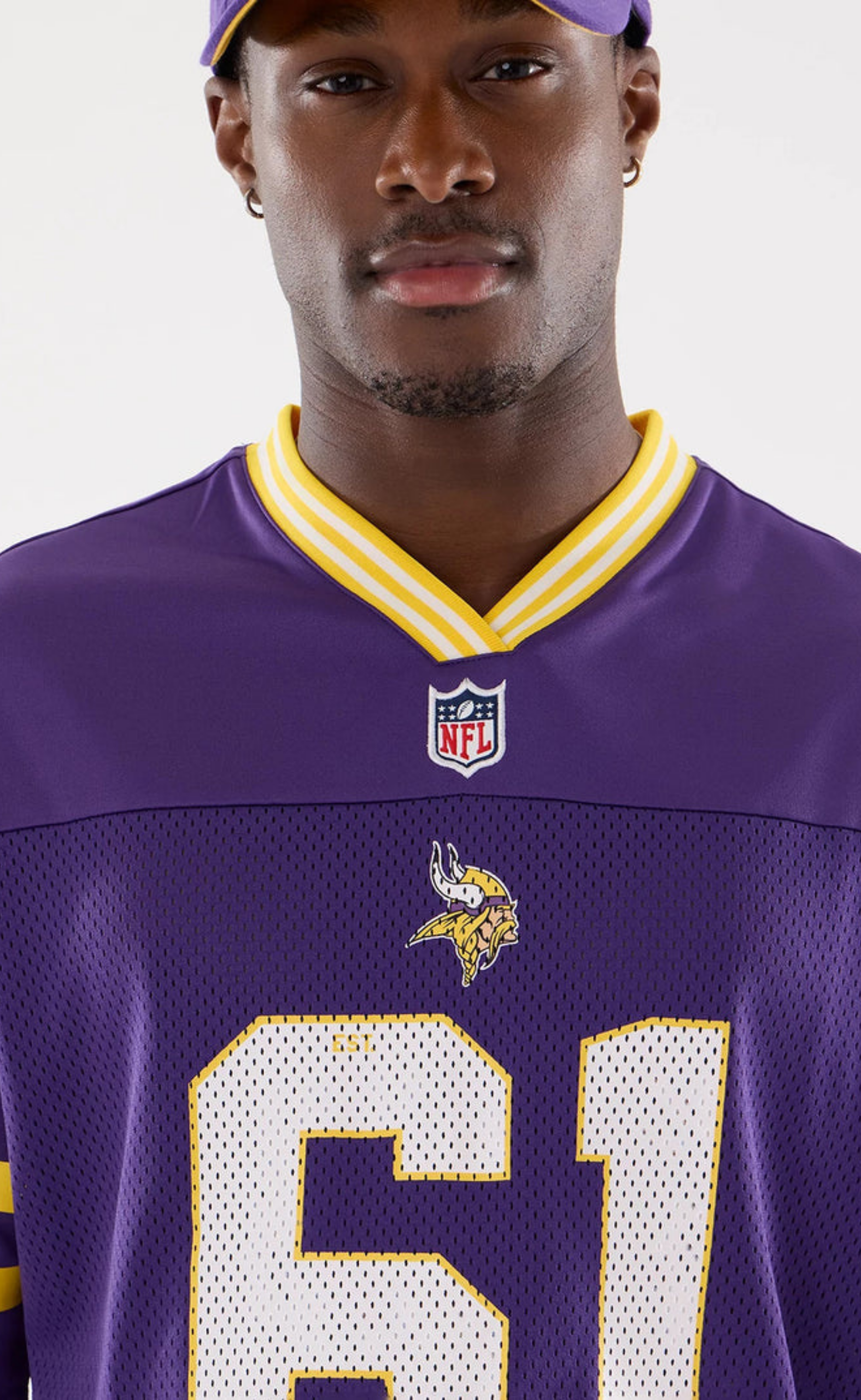 MINNESOTA VIKINGS NFL MESH PURPLE T-SHIRT