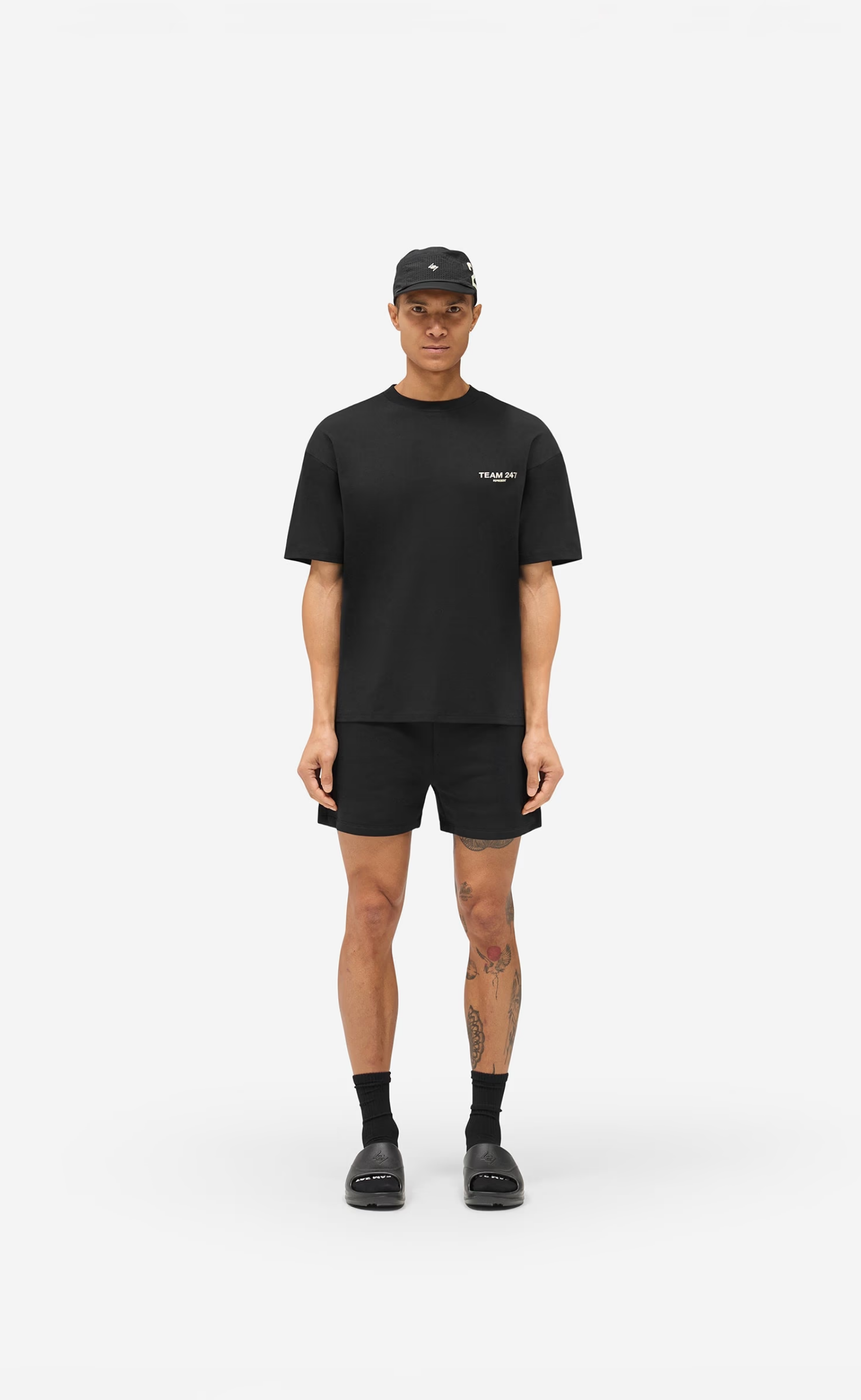 TEAM 247 JERSEY JET BLACK SHORTS