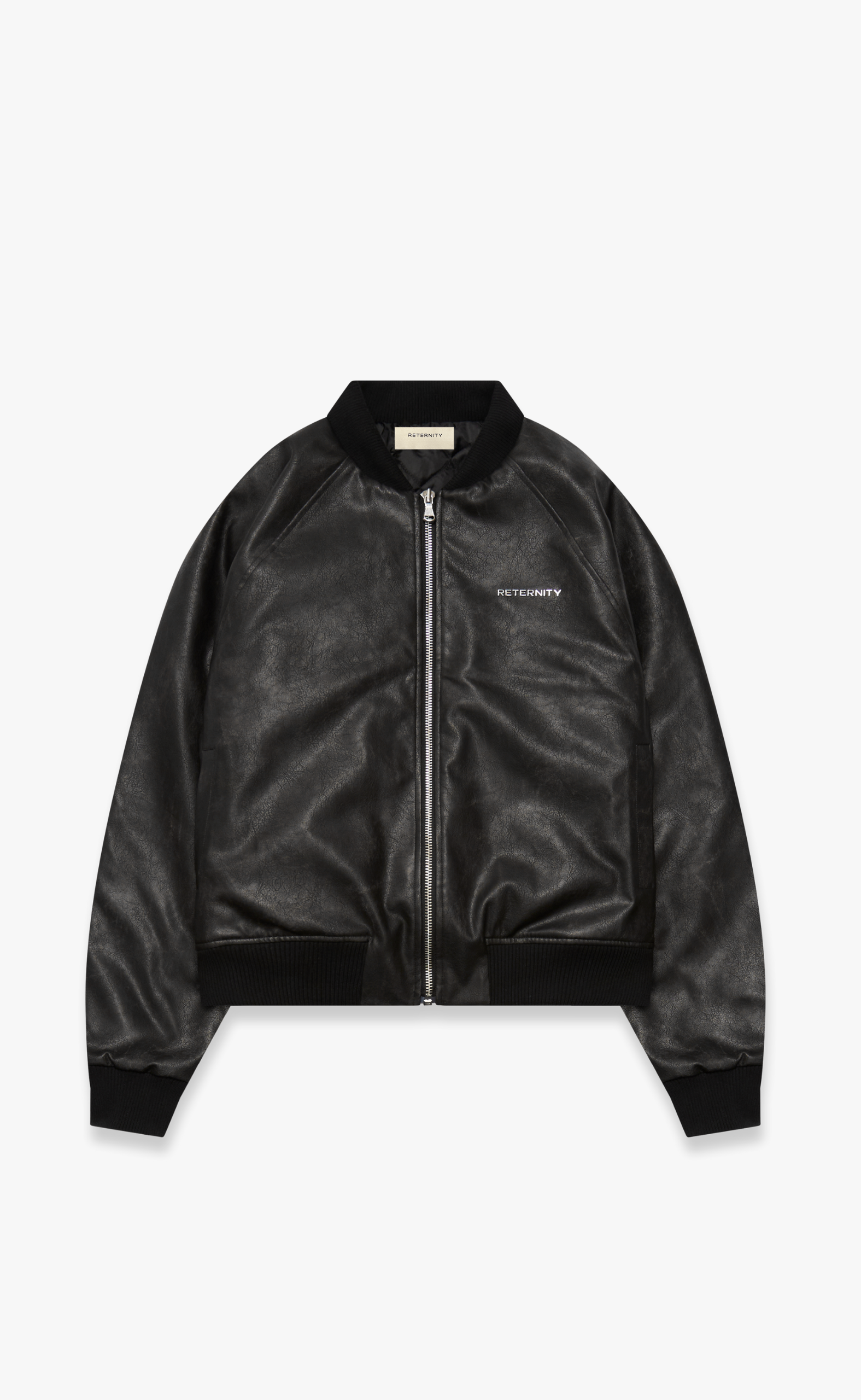 BOMBER WASHED BLACK JACKET