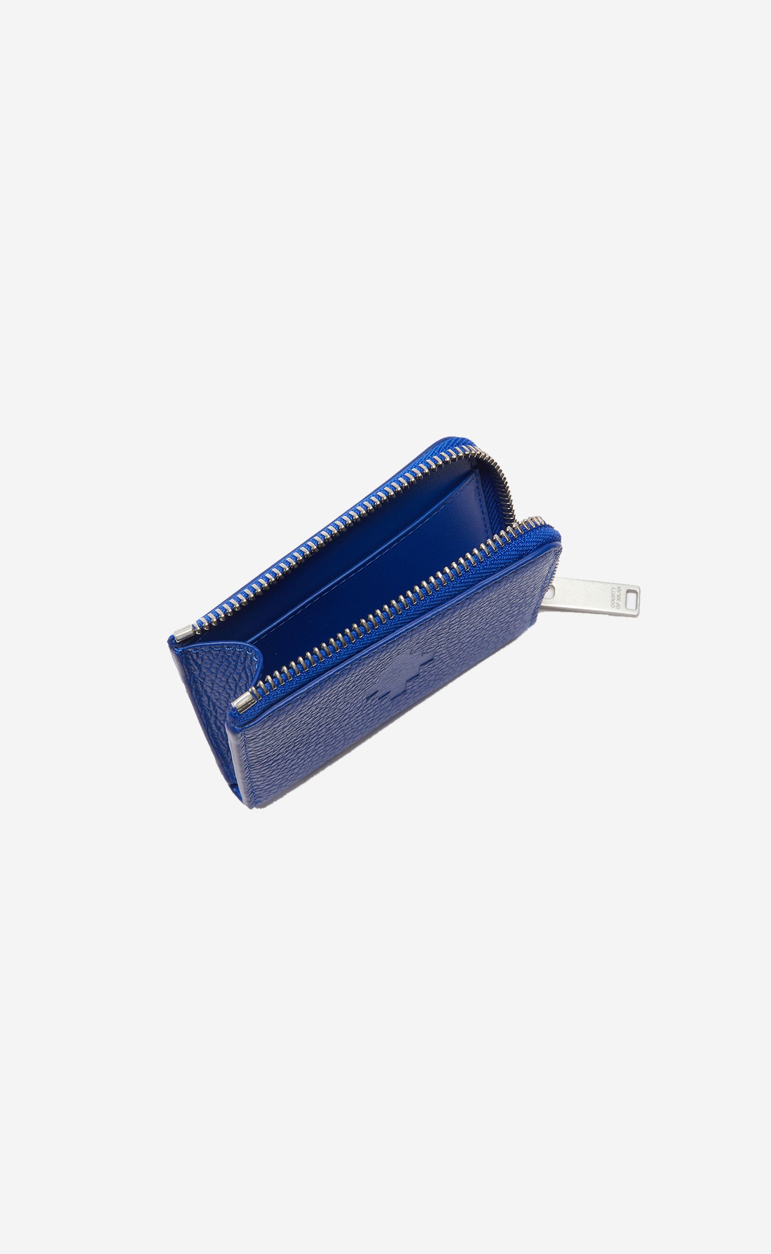 SMALL ZIP WALLET BLUE - WHITE