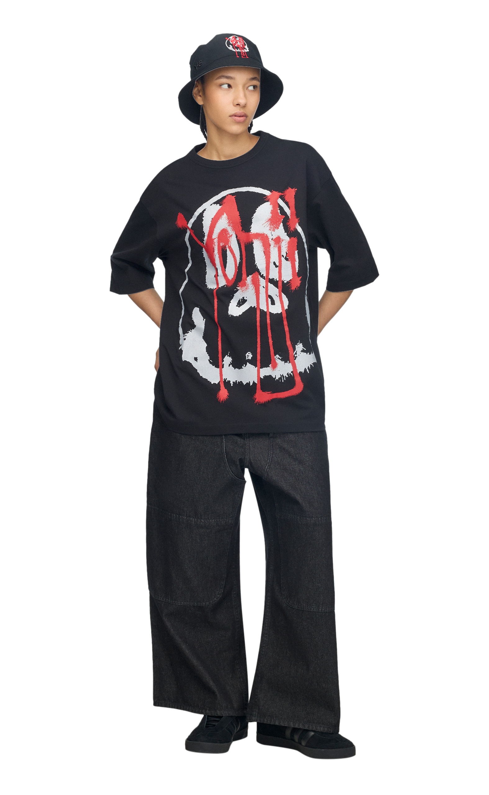 Y-3 CHITO GRAPHIC BLACK T-SHIRT