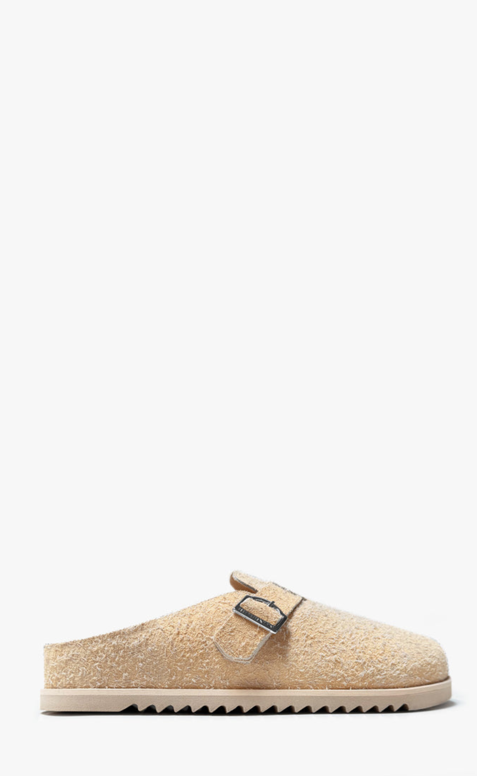 RETERNITY MULE CREAM SUEDE SLIPPERS