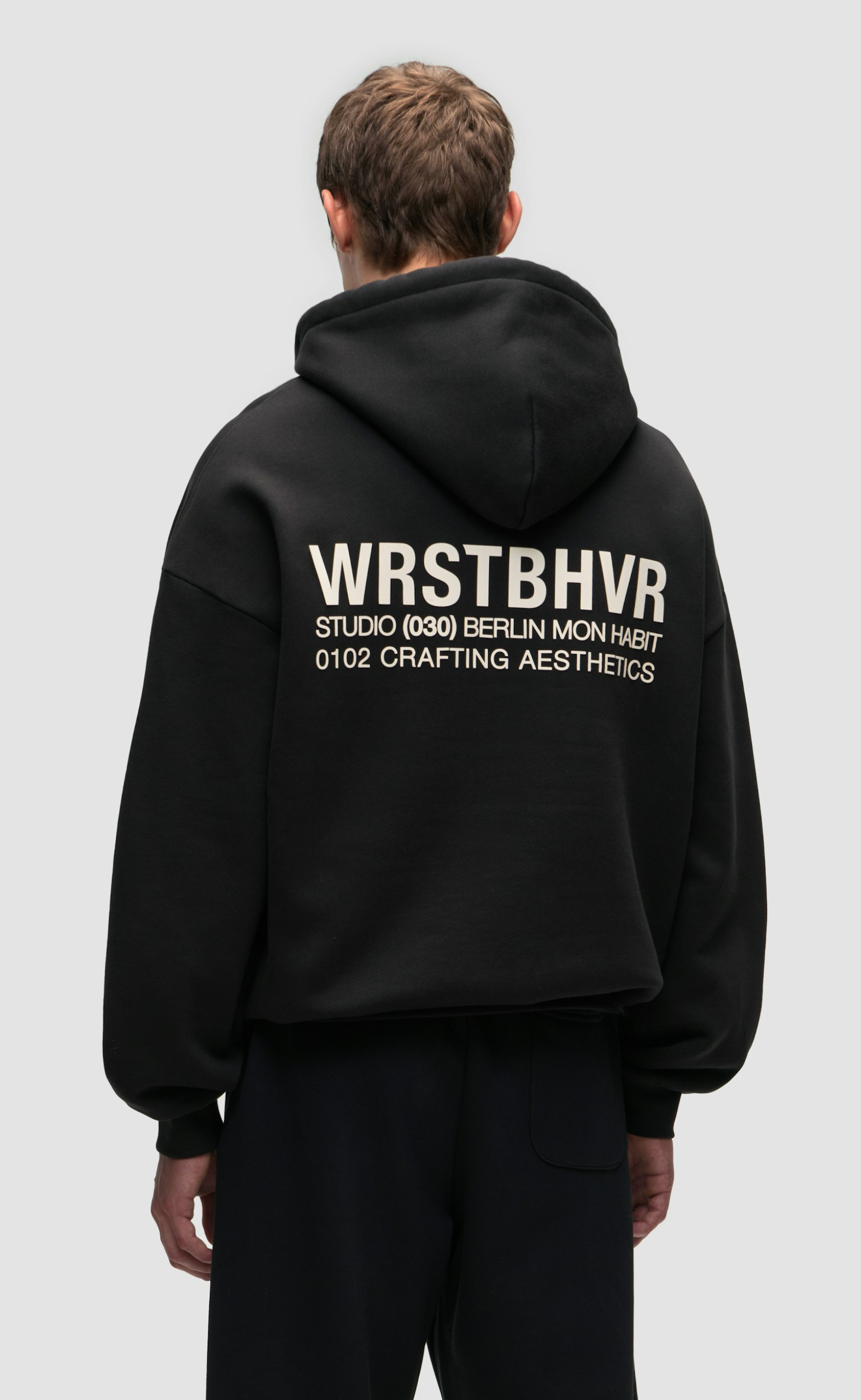 STUDIO V12 JET BLACK HOODIE