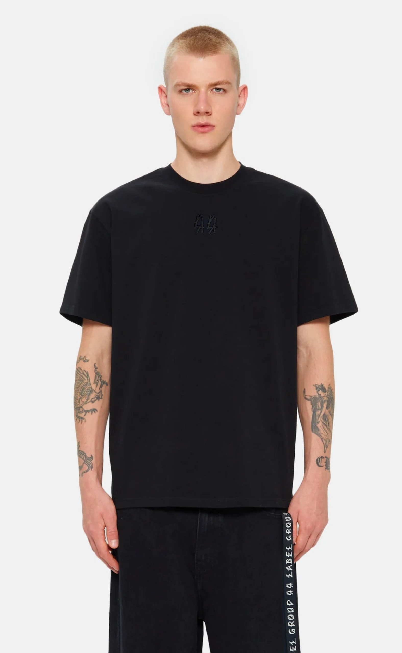 SAFETY PINS BLACK T-SHIRT