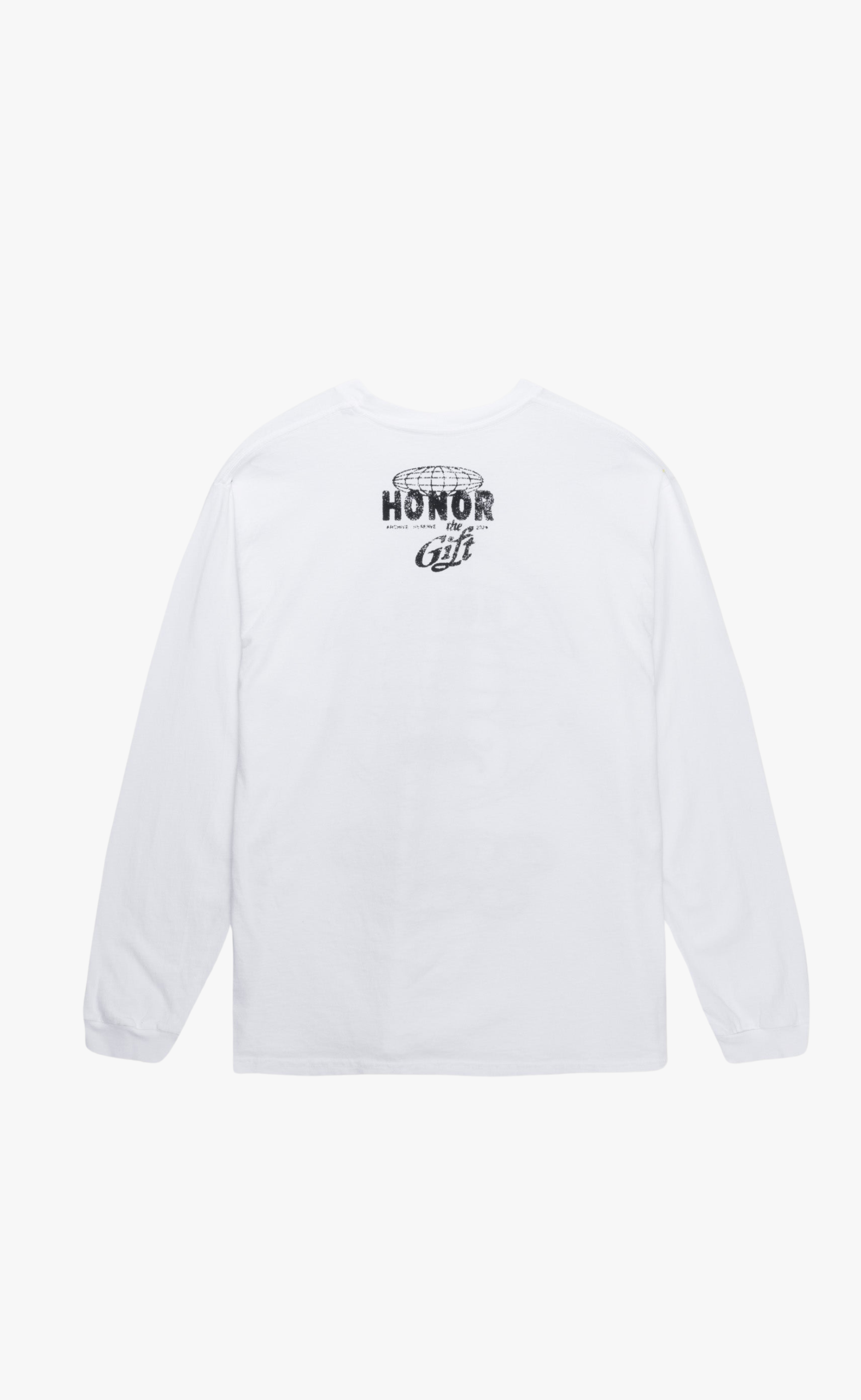 GLOBAL LOGO WHITE LONGSLEEVE