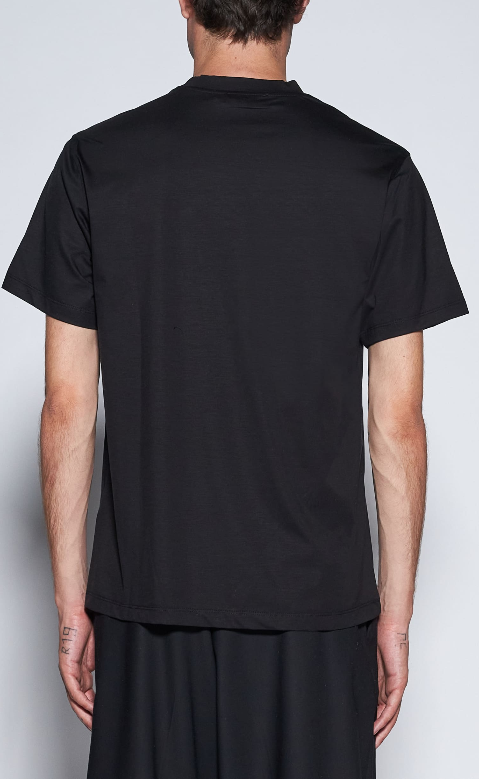 REGULAR COTTON BLACK T-SHIRT