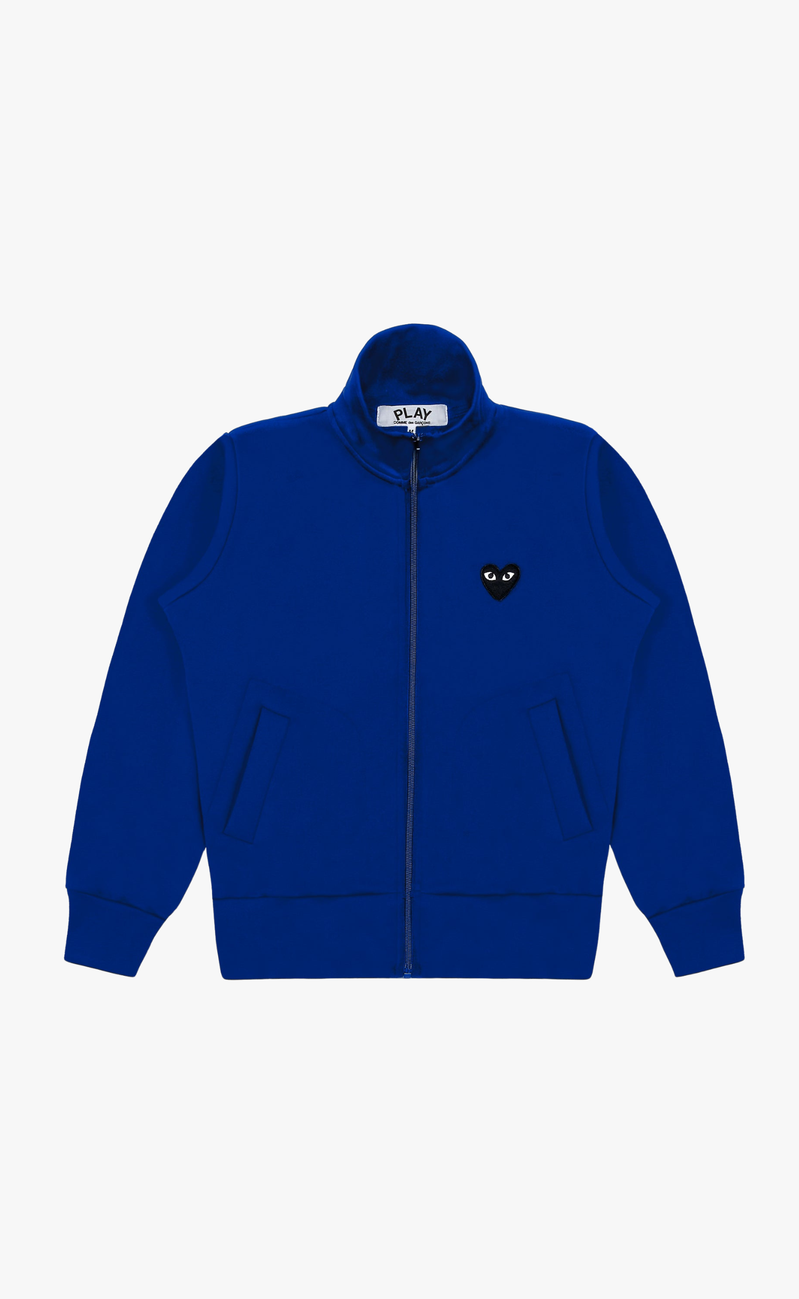 SWEATSHIRT BLACK EMBLEM ZIP NAVY HOODIE
