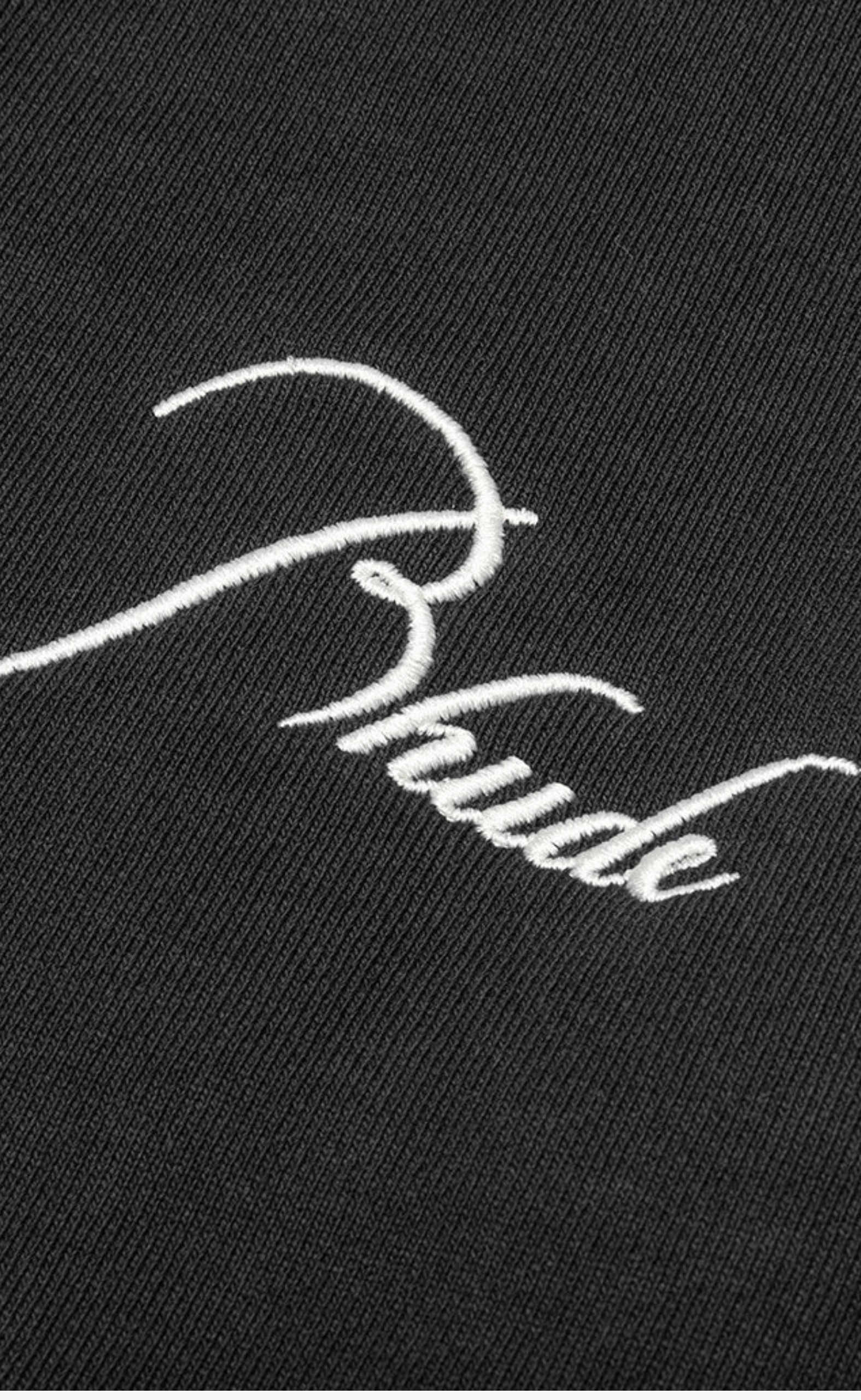 CLASSIQUE CUFFED BLACK SWEATPANTS