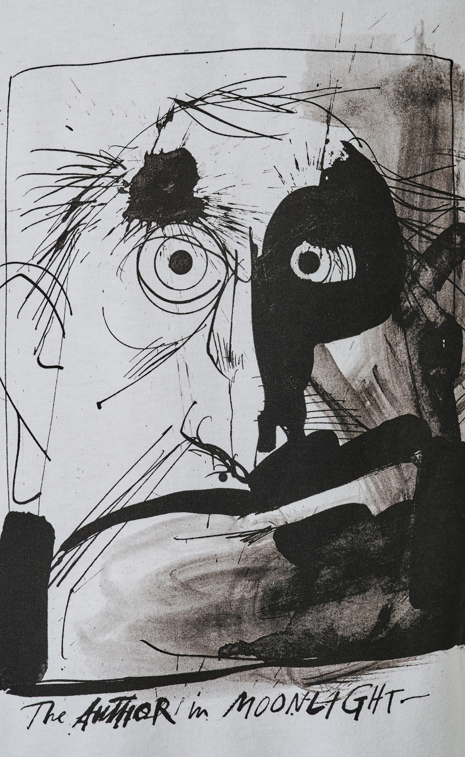 ARTWORK PRINT WHITE BLACK T-SHIRT