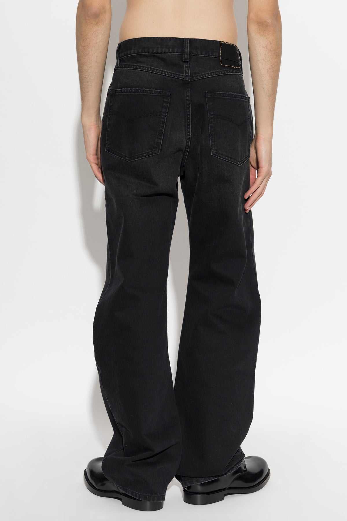 O-LEG WINTAGE BLACK JEANS