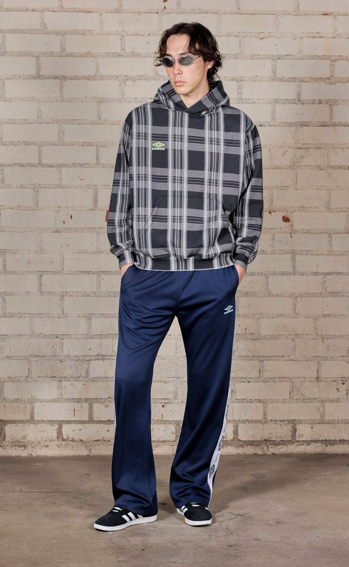 BOOTCUT TRACK PANTS NAVY PANTS