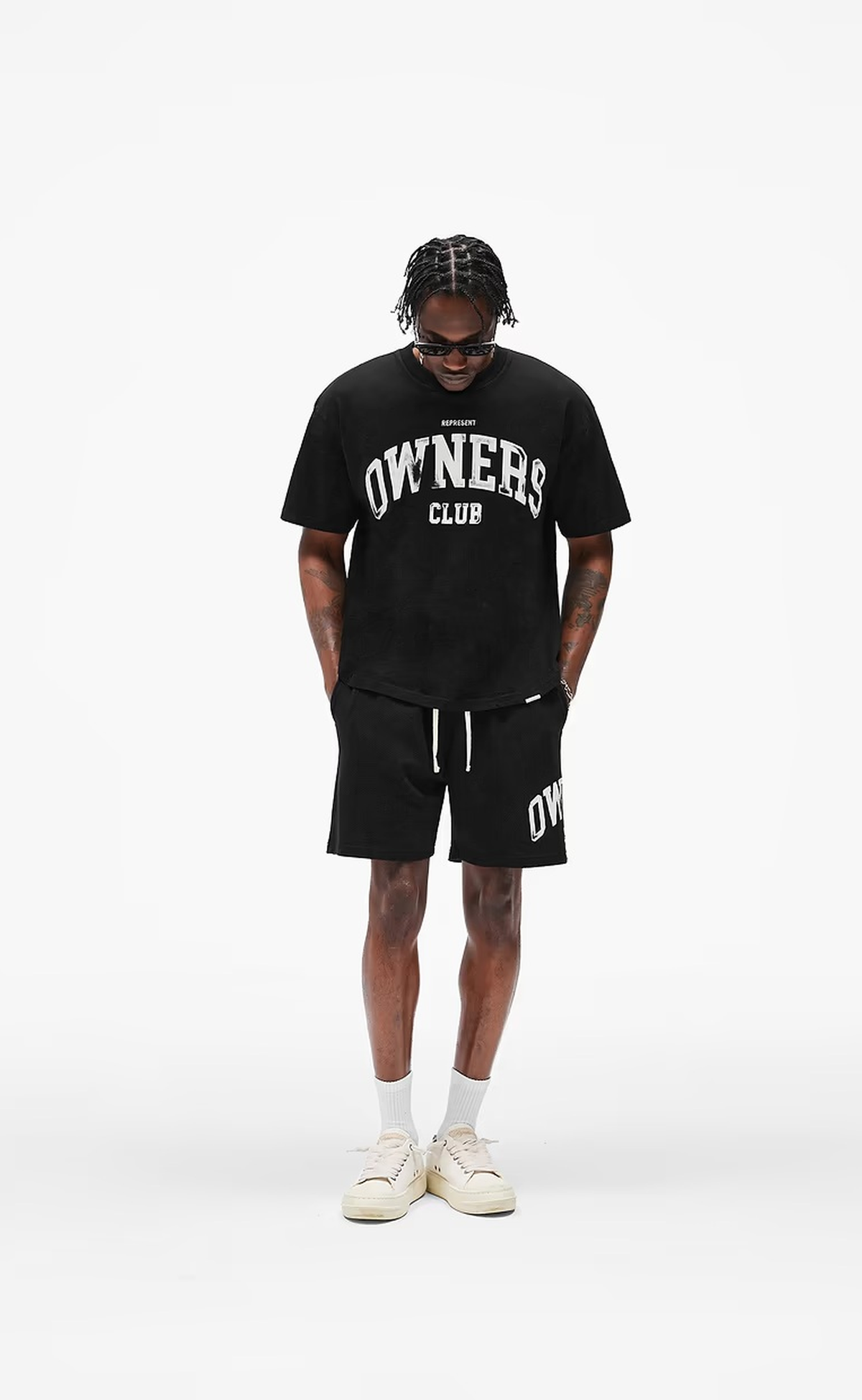 OWNERS MESH JET BLACK SHORTS