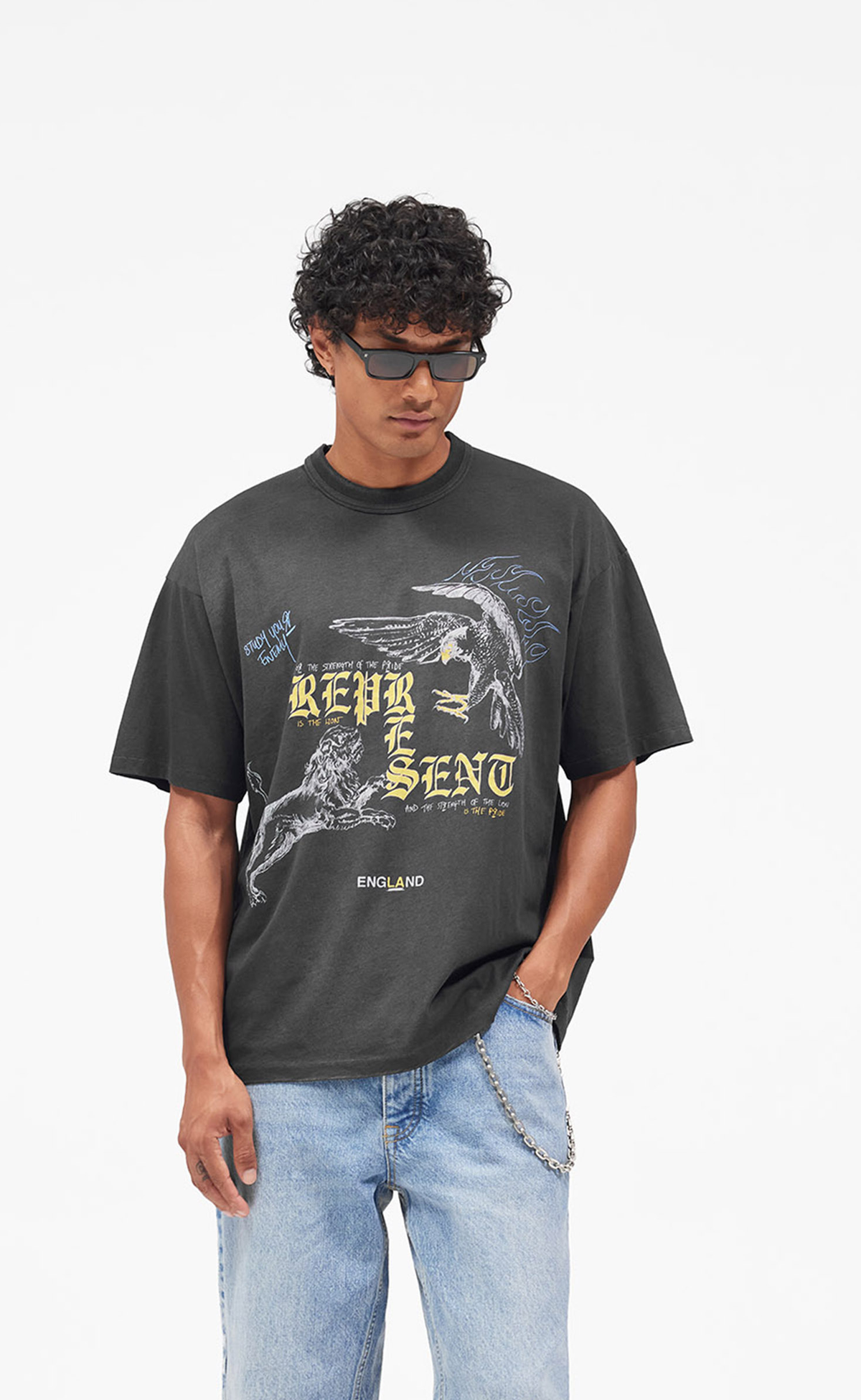 ENEMY WASHED BLACK T-SHIRT