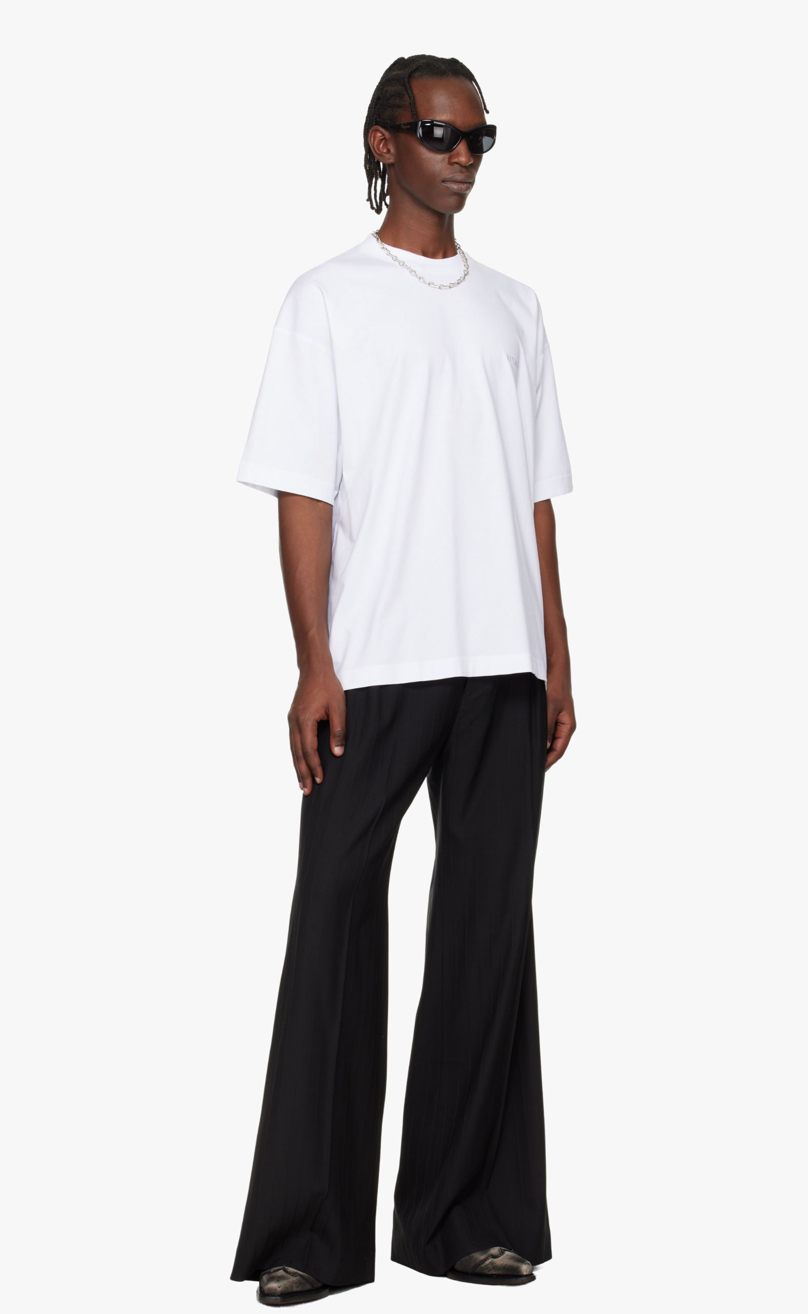 WHITE LOGO WHITE T-SHIRT