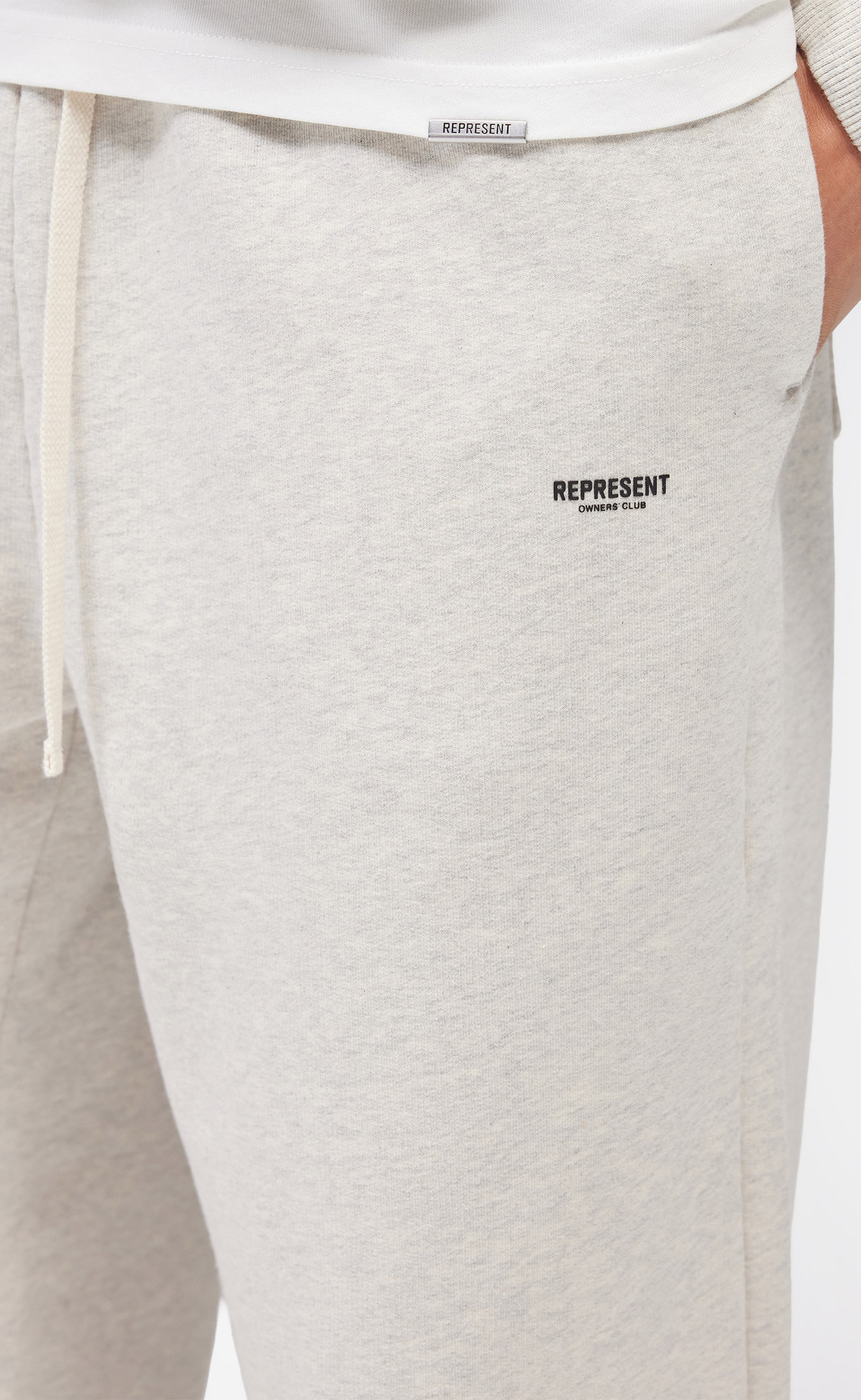 MICRO OWNERS CLUB CREAM MARL SWEATPANTS