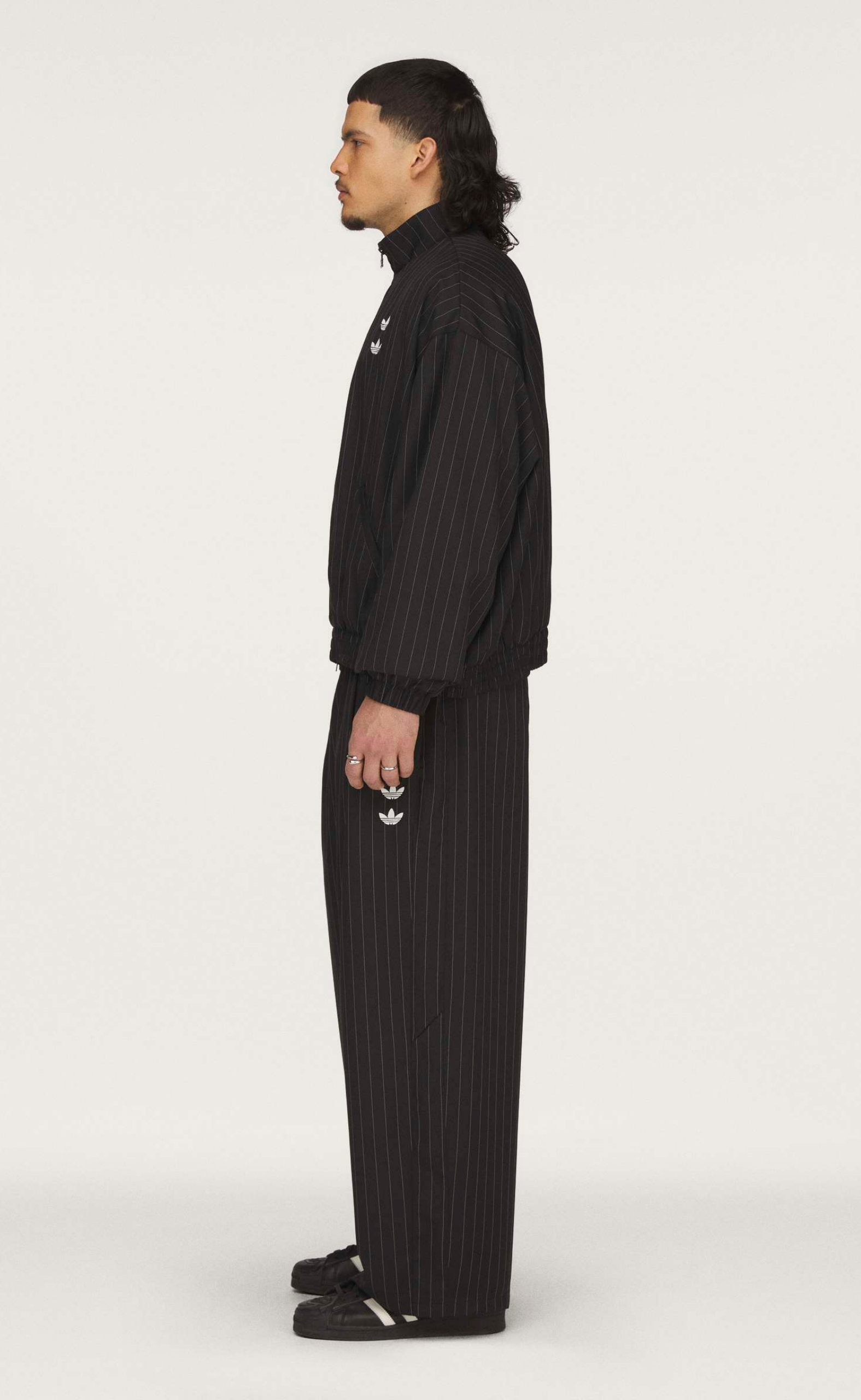 WC PINSTRIPE BLACK TRACK JACKET