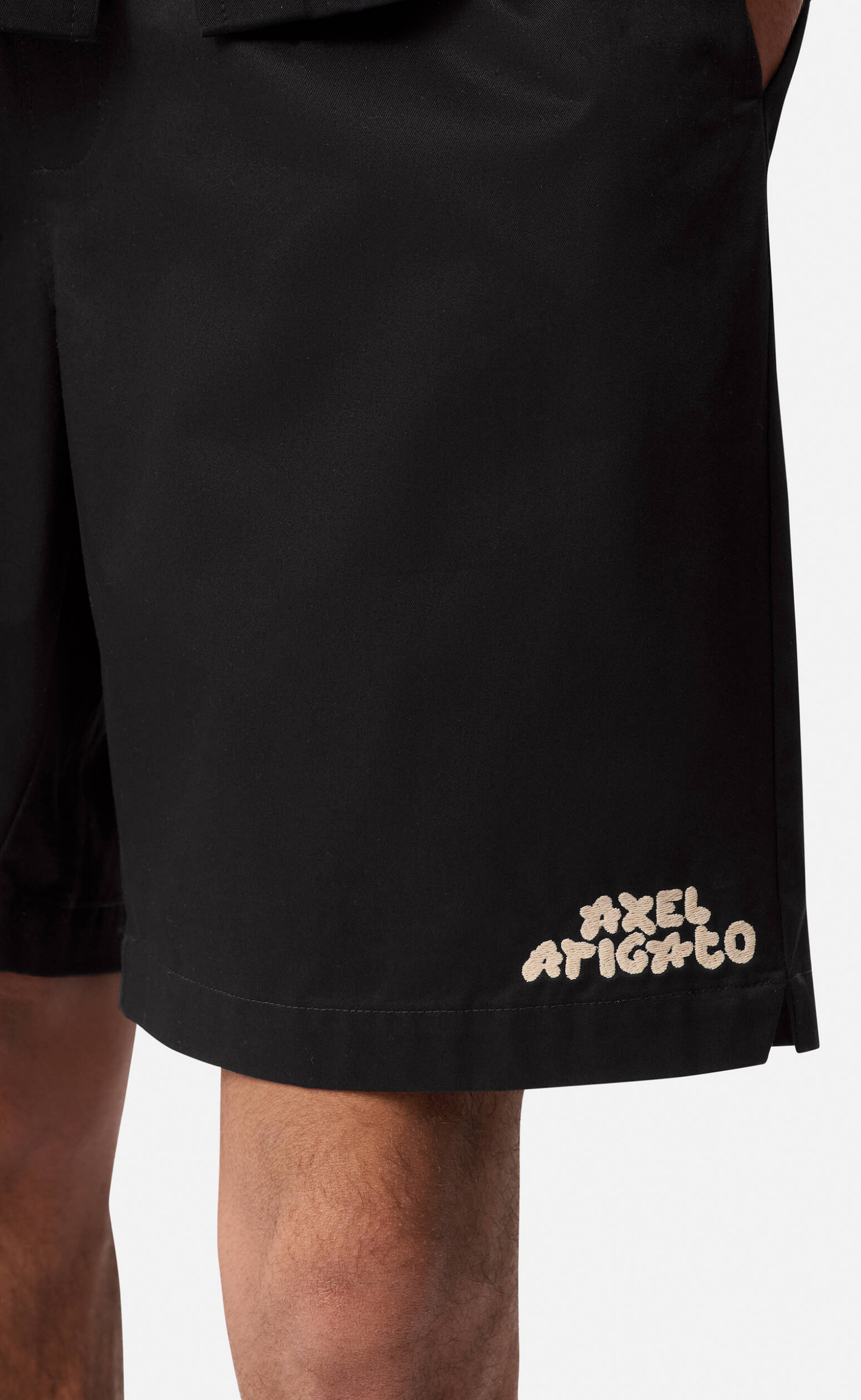 HEATH DRAWSTRING BLACK SHORTS