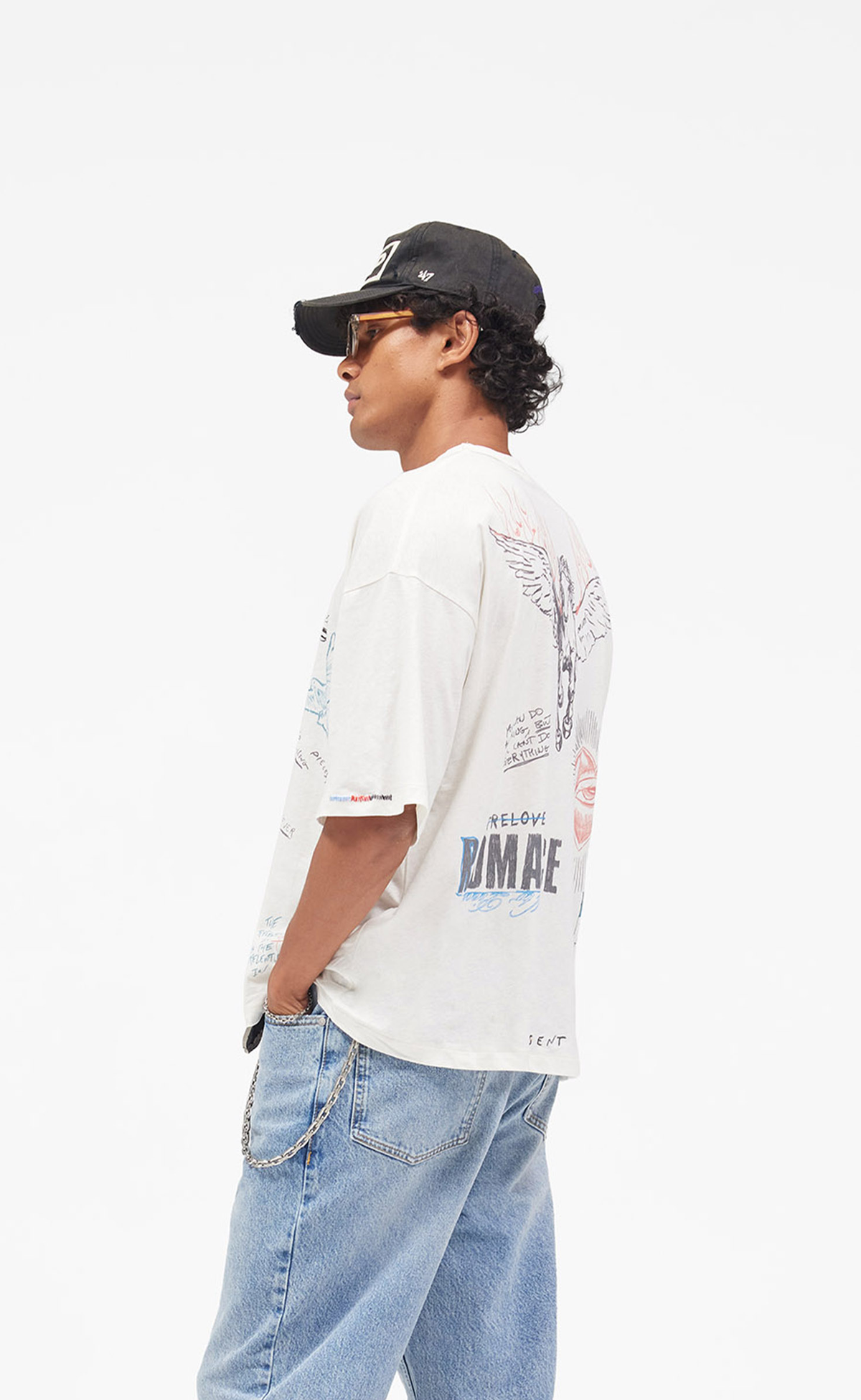HEAVIER THAN THE HEAVENS ANTIQUE WHITE T-SHIRT