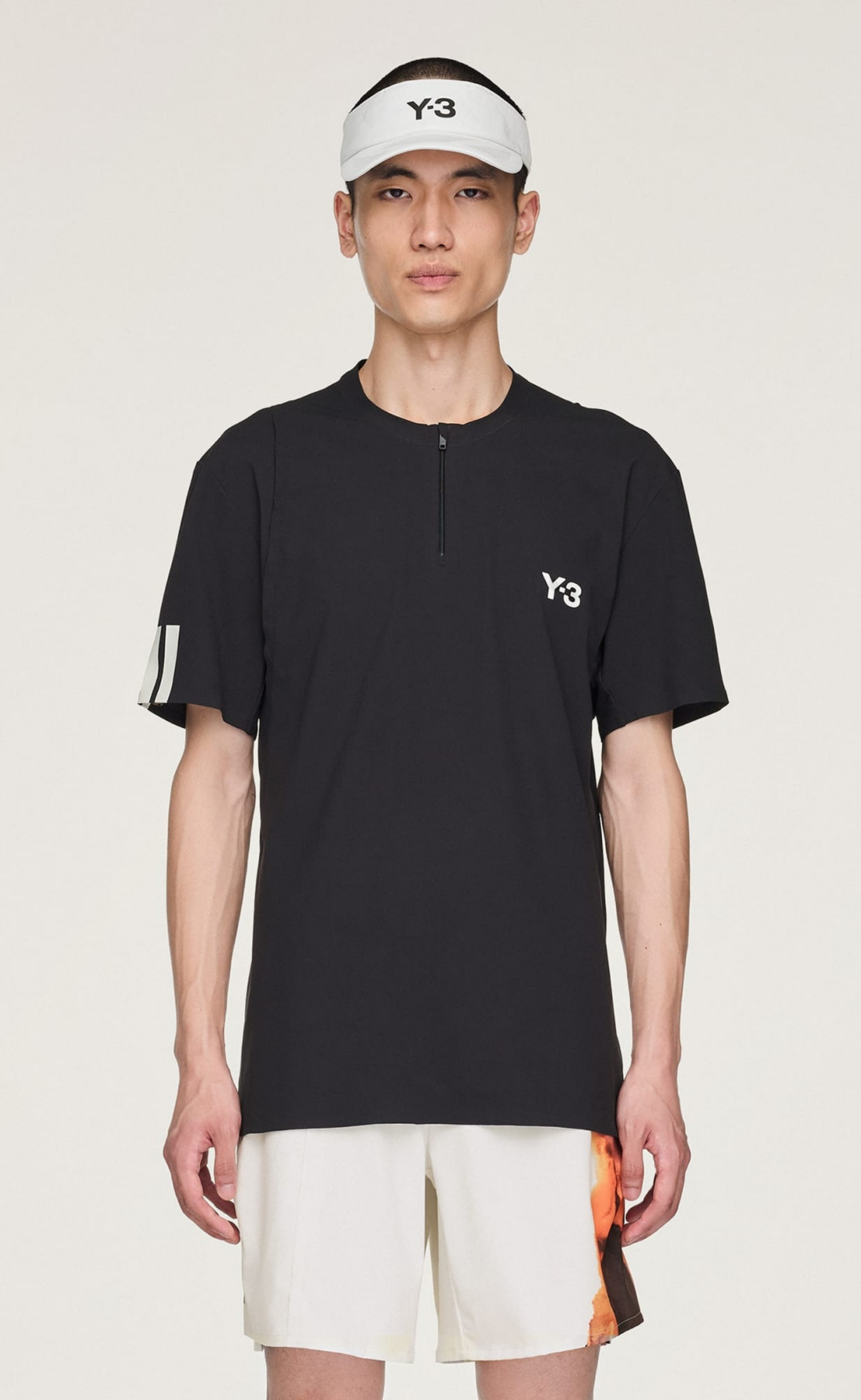 TENNIS PRO FREELIFT ZIP BLACK T-SHIRT