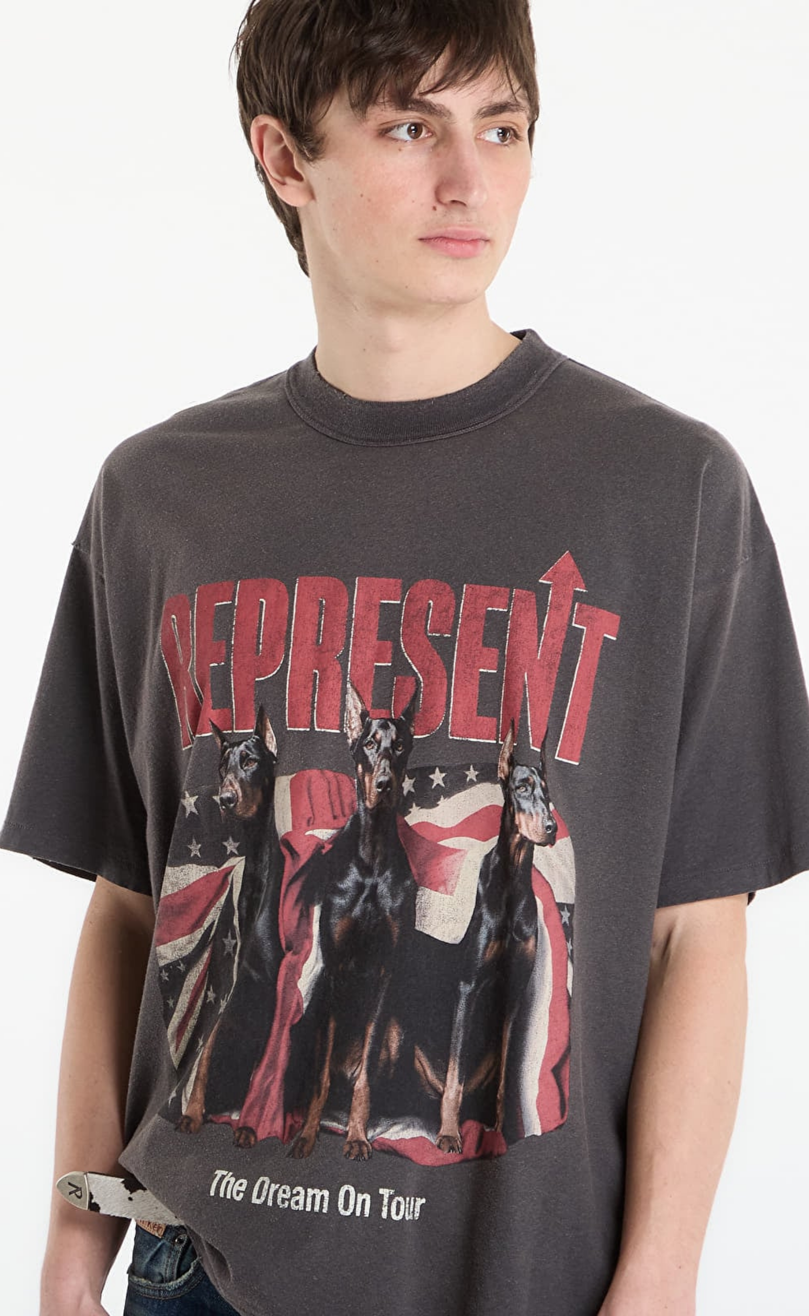 DREAM ON TOUR SUN FADE GREY T-SHIRT