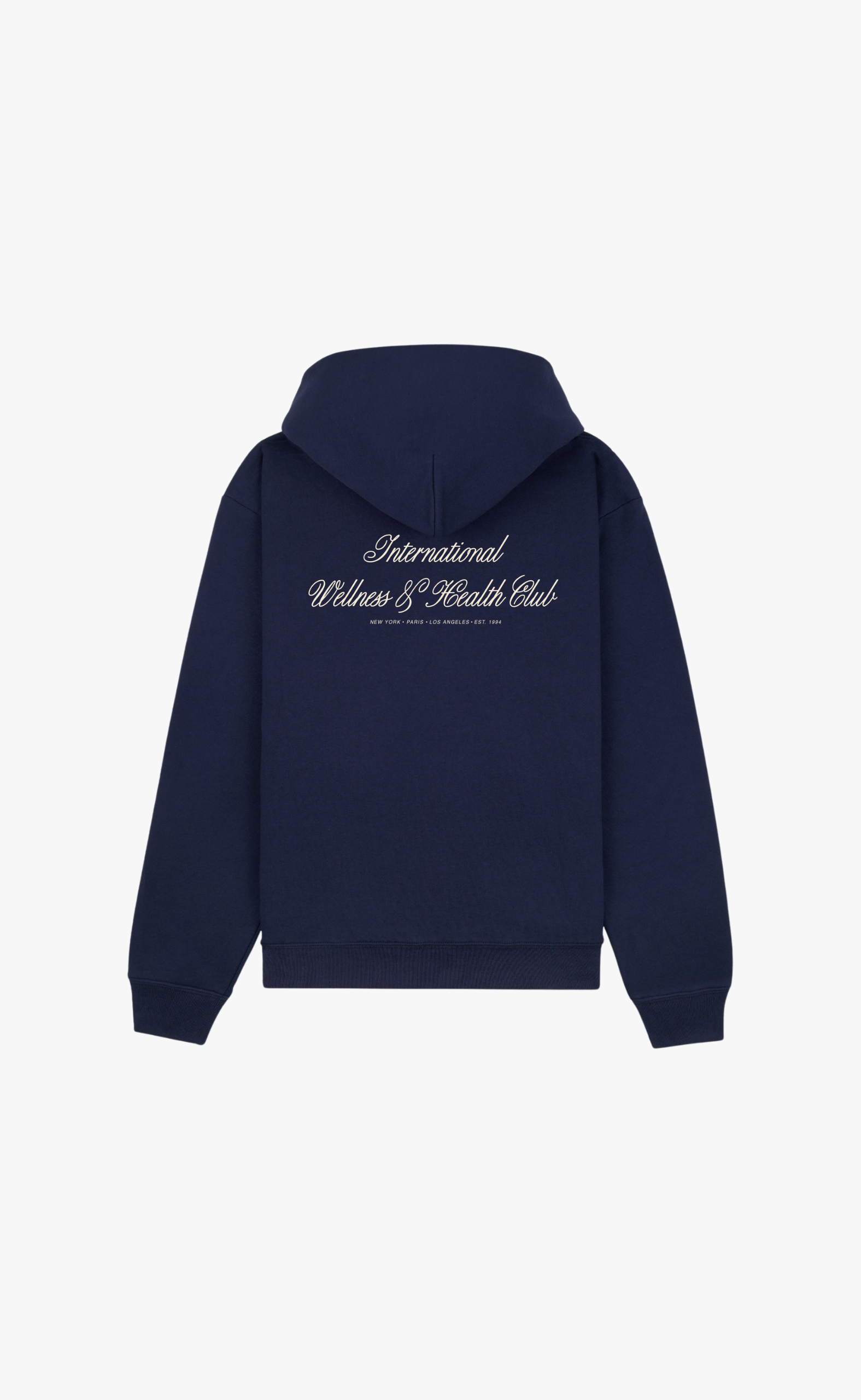 INTERNATIONAL NAVY ZIP HOODIE
